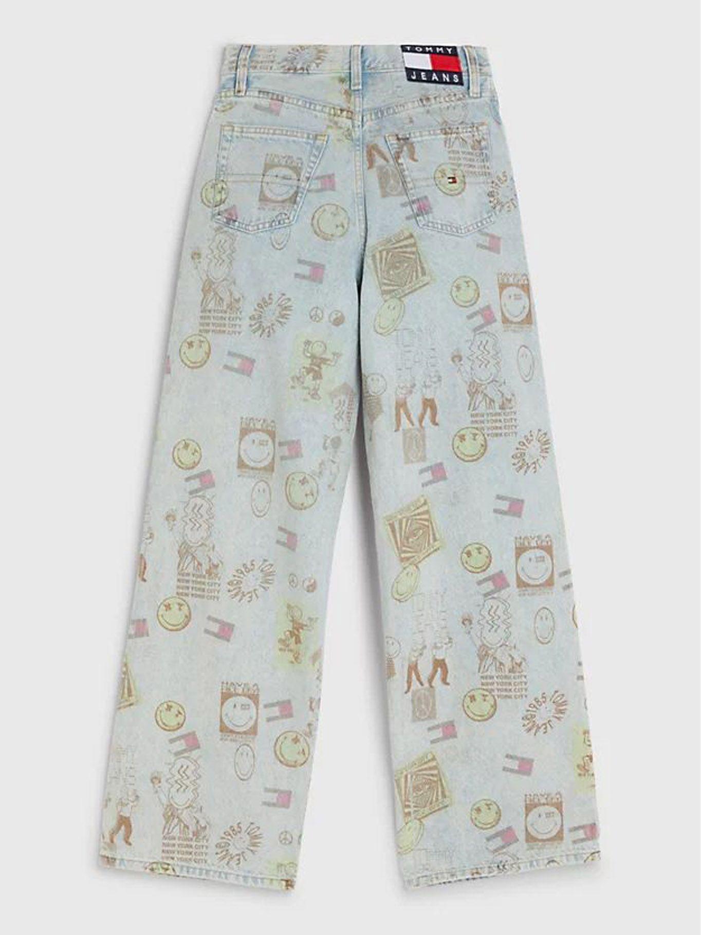 Jeans Tommy Jeans X Smiley® Estamp Celeste Tommy Jeans-6