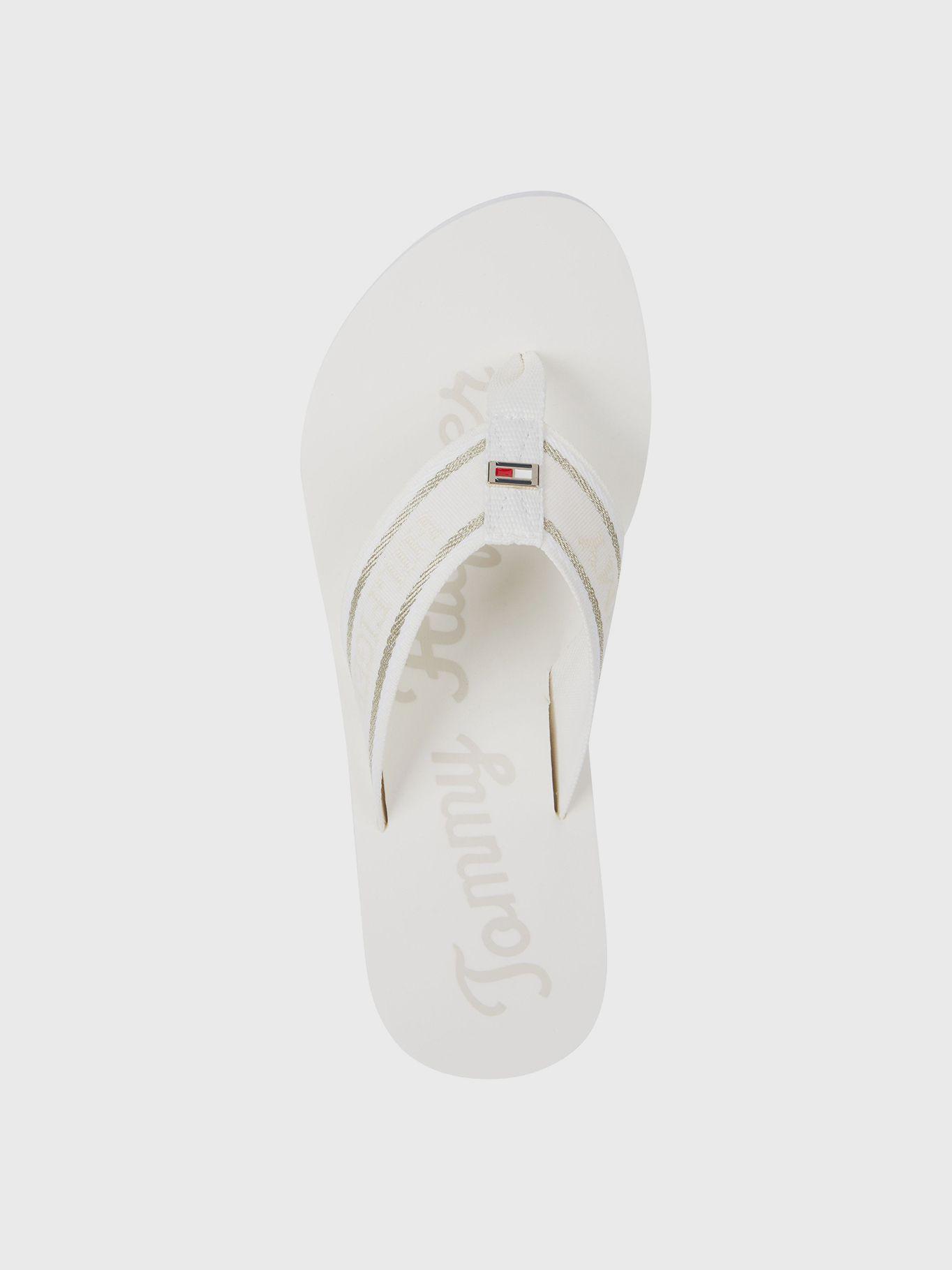 Sandalias Signature Con Logo Blanco Tommy Hilfiger-1