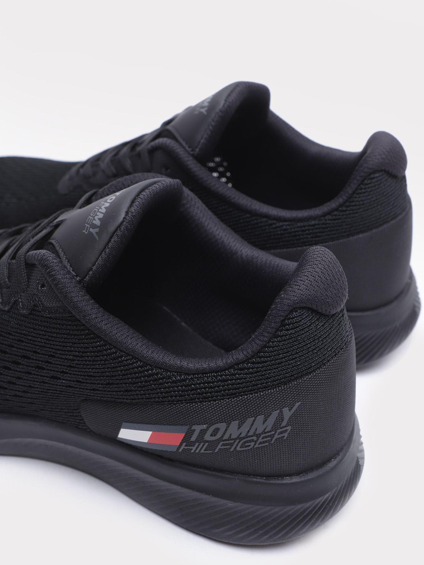 Zapatillas Sport Con Malla Negro Tommy Hilfiger-1