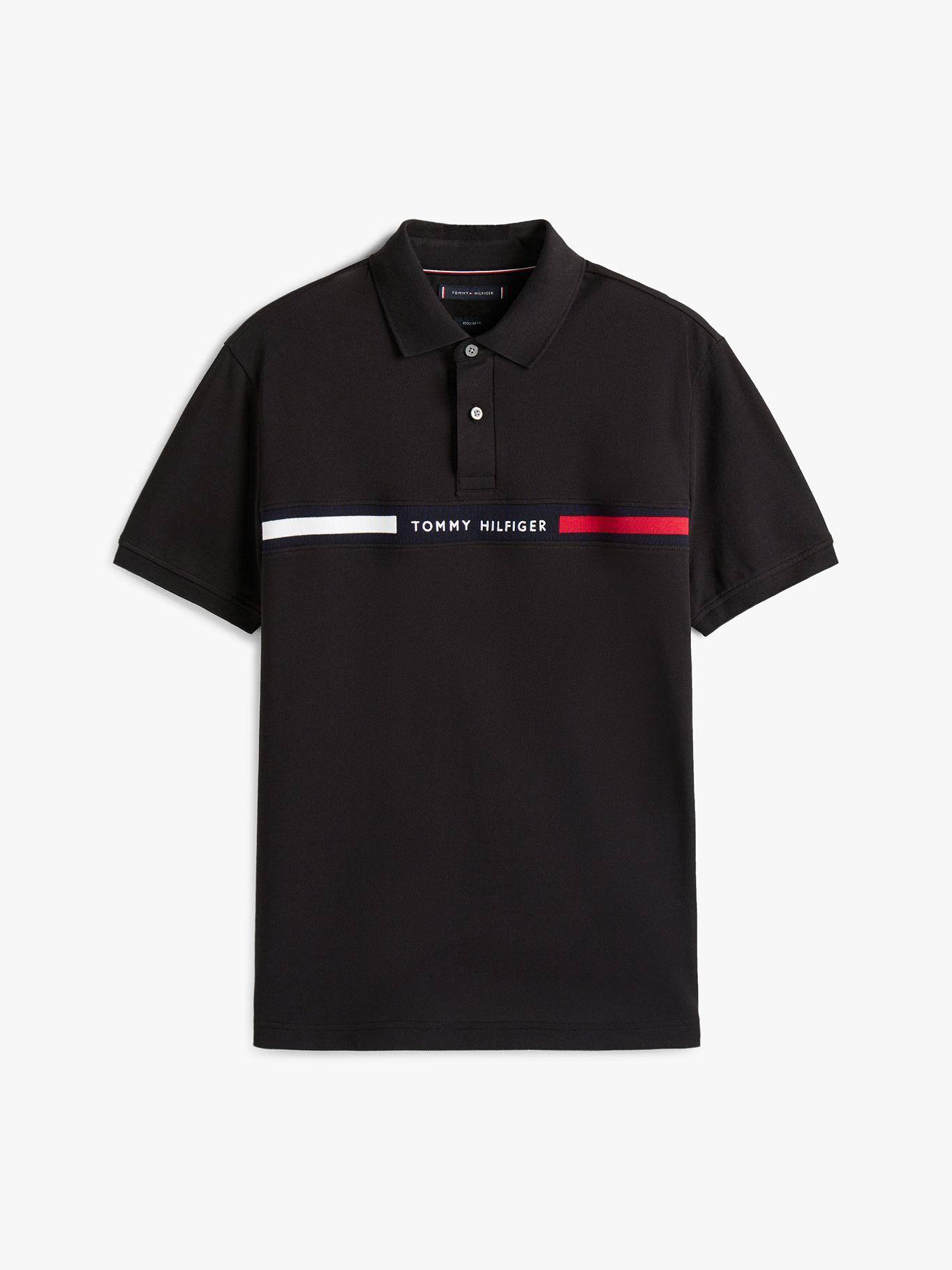 Polo Chest Insert Logo Negro BDS Tommy Hilfiger-4