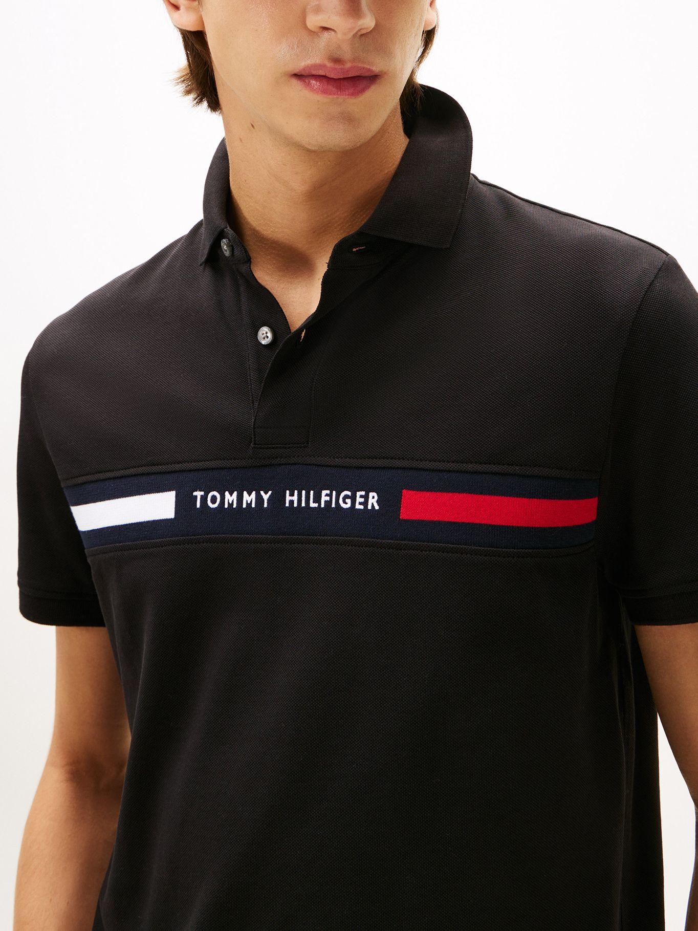 Polo Chest Insert Logo Negro BDS Tommy Hilfiger-3