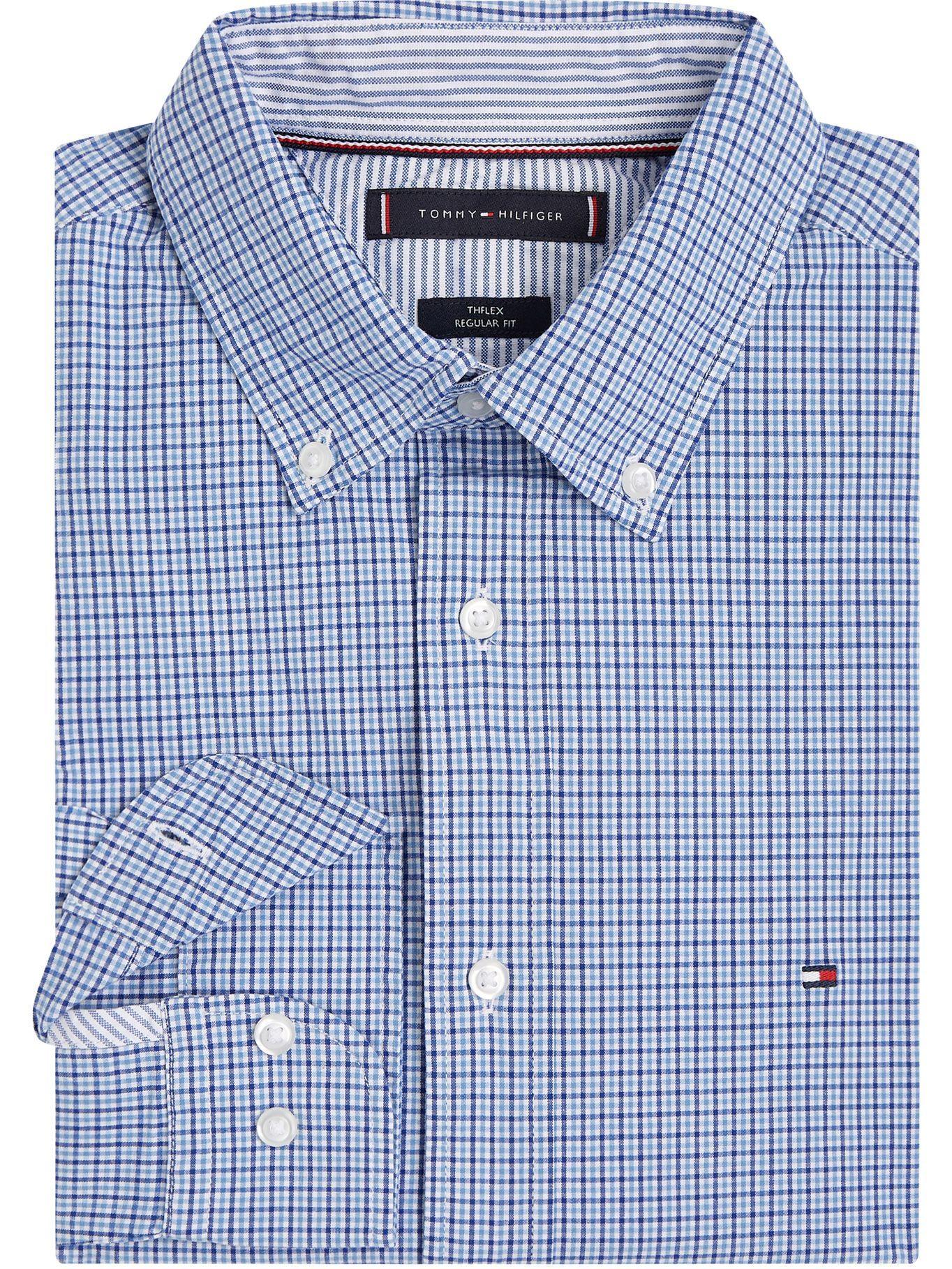 Camisa Flex Multi Gingham Celeste Tommy Hilfiger-3
