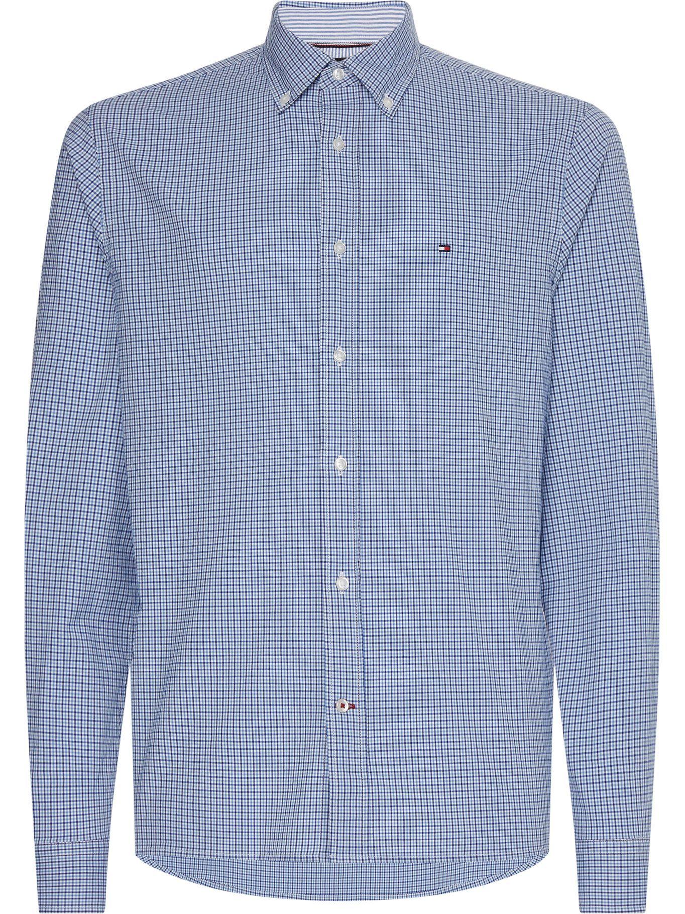 Camisa Flex Multi Gingham Celeste Tommy Hilfiger-0