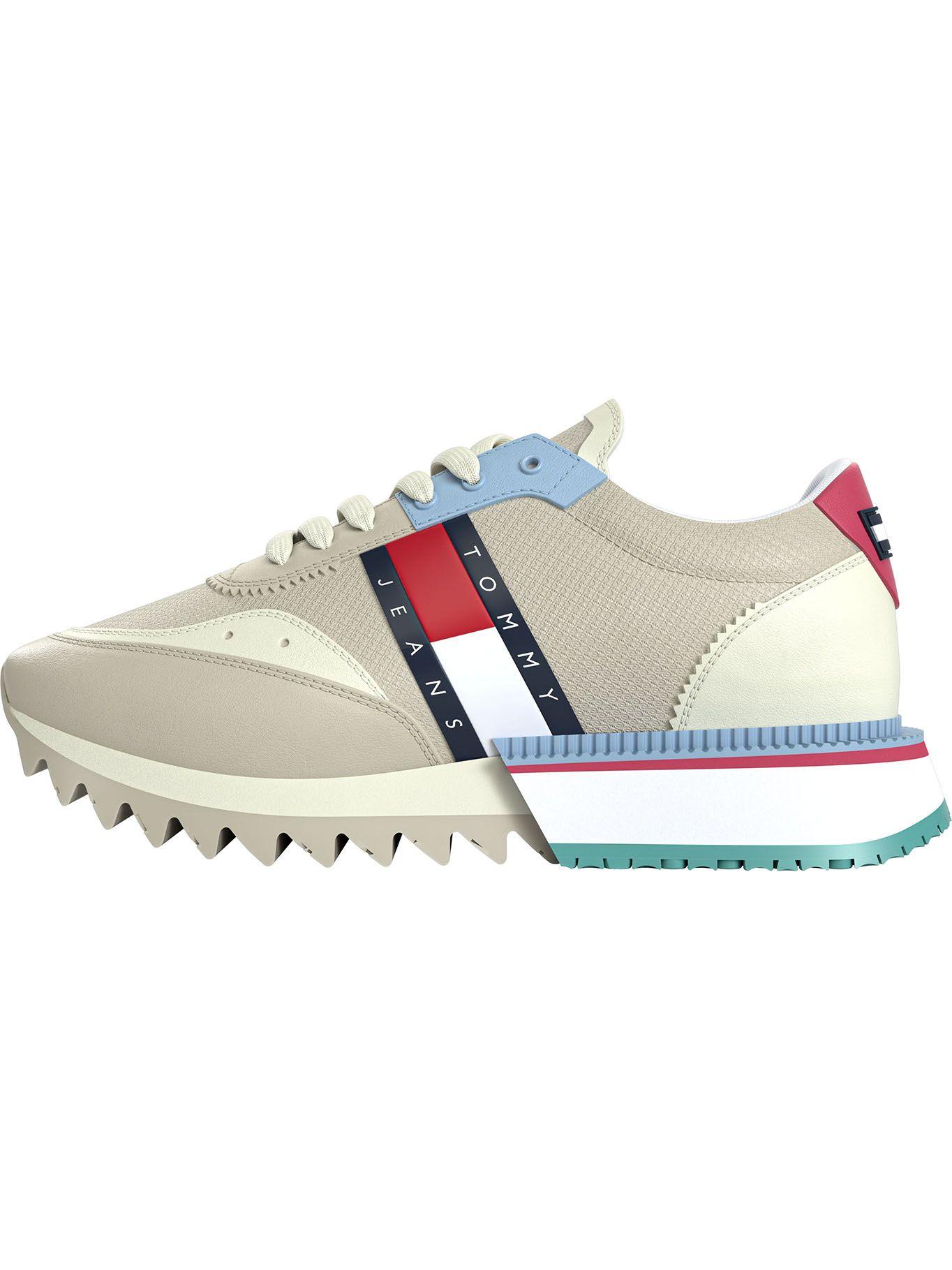 Zapatillas Dentadas Tj Con Logo Beige Tommy Hilfiger-0