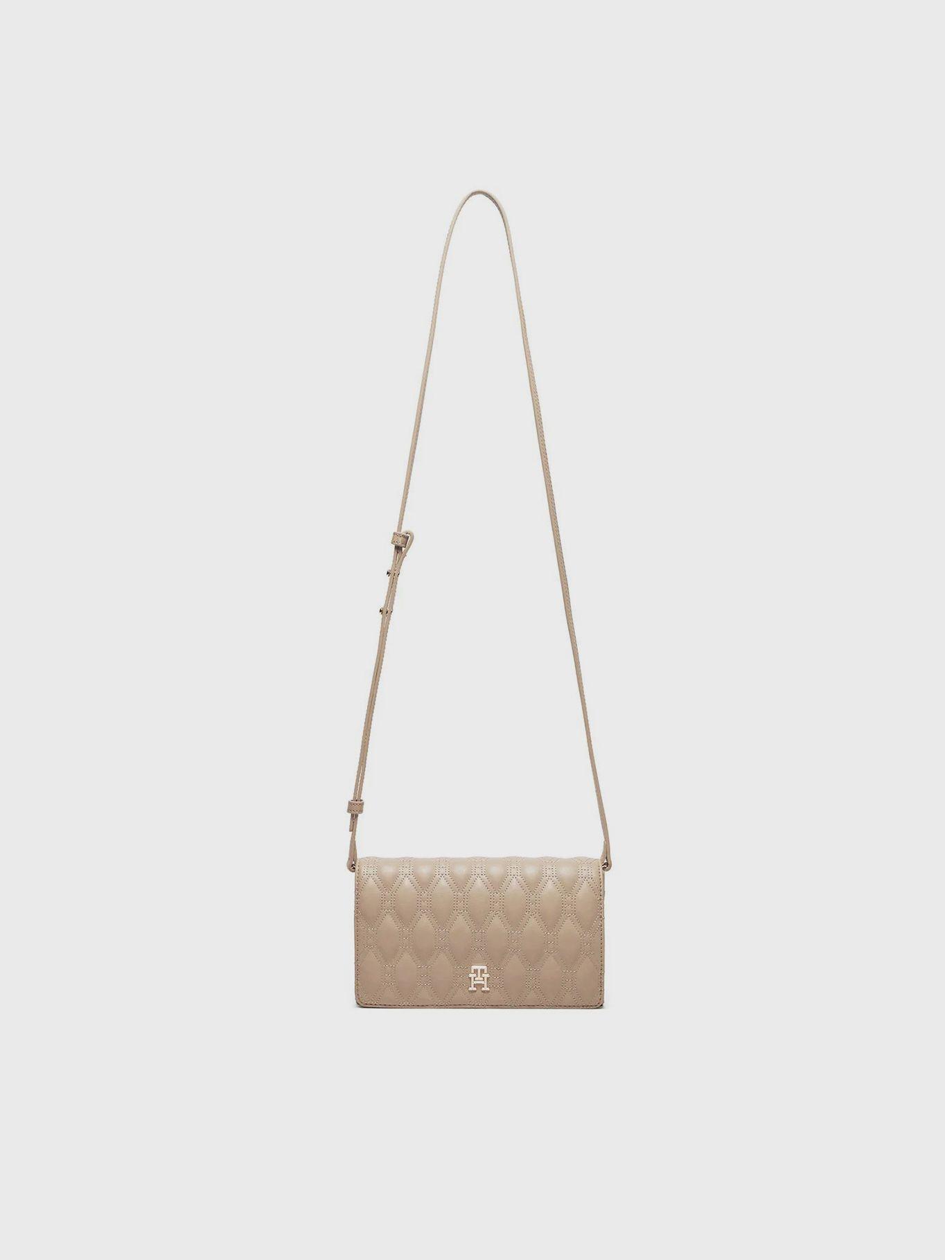Bandolera Refined Con Acolchada Beige Tommy Hilfiger-4