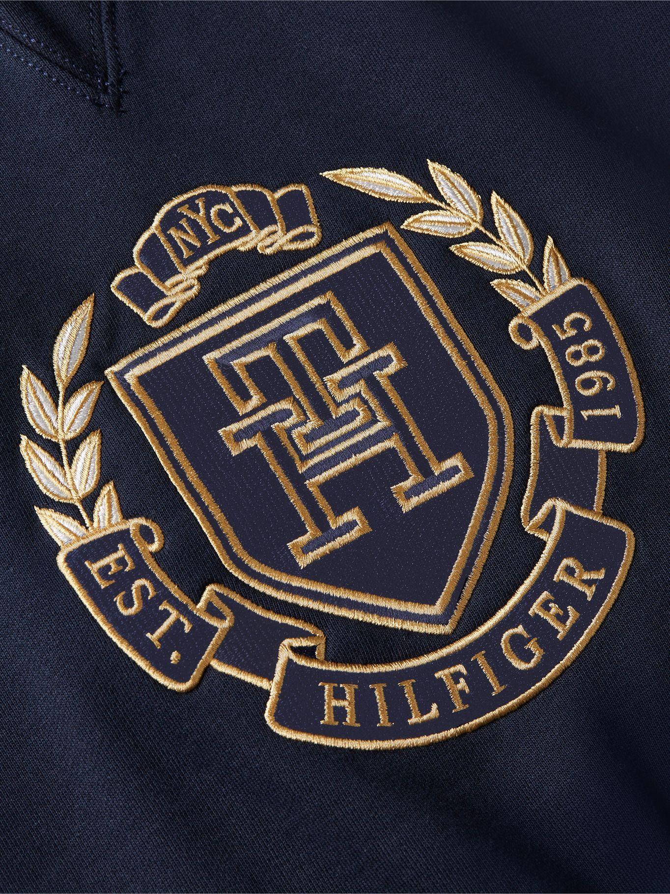 Polerón Icon Stack Crest Logo Azul Tommy Hilfiger-2