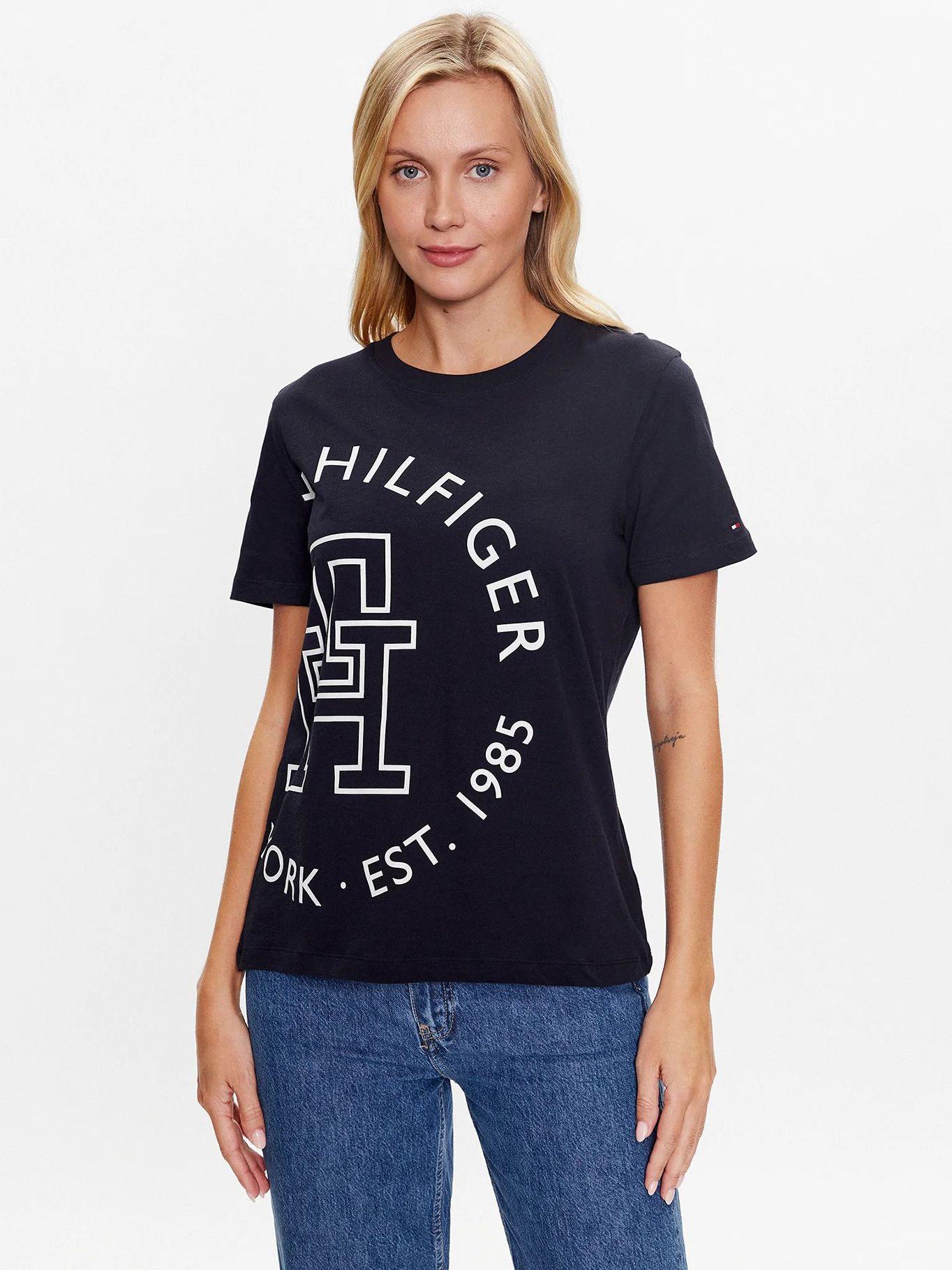 Polera Regular Fit Exploded Logo Azul Tommy Hilfiger-0