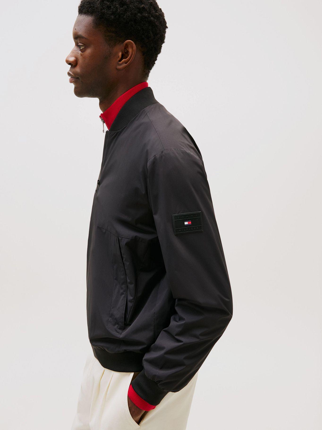 Chaqueta Bomber Repelente Al Agua Negro Tommy Hilfiger-3