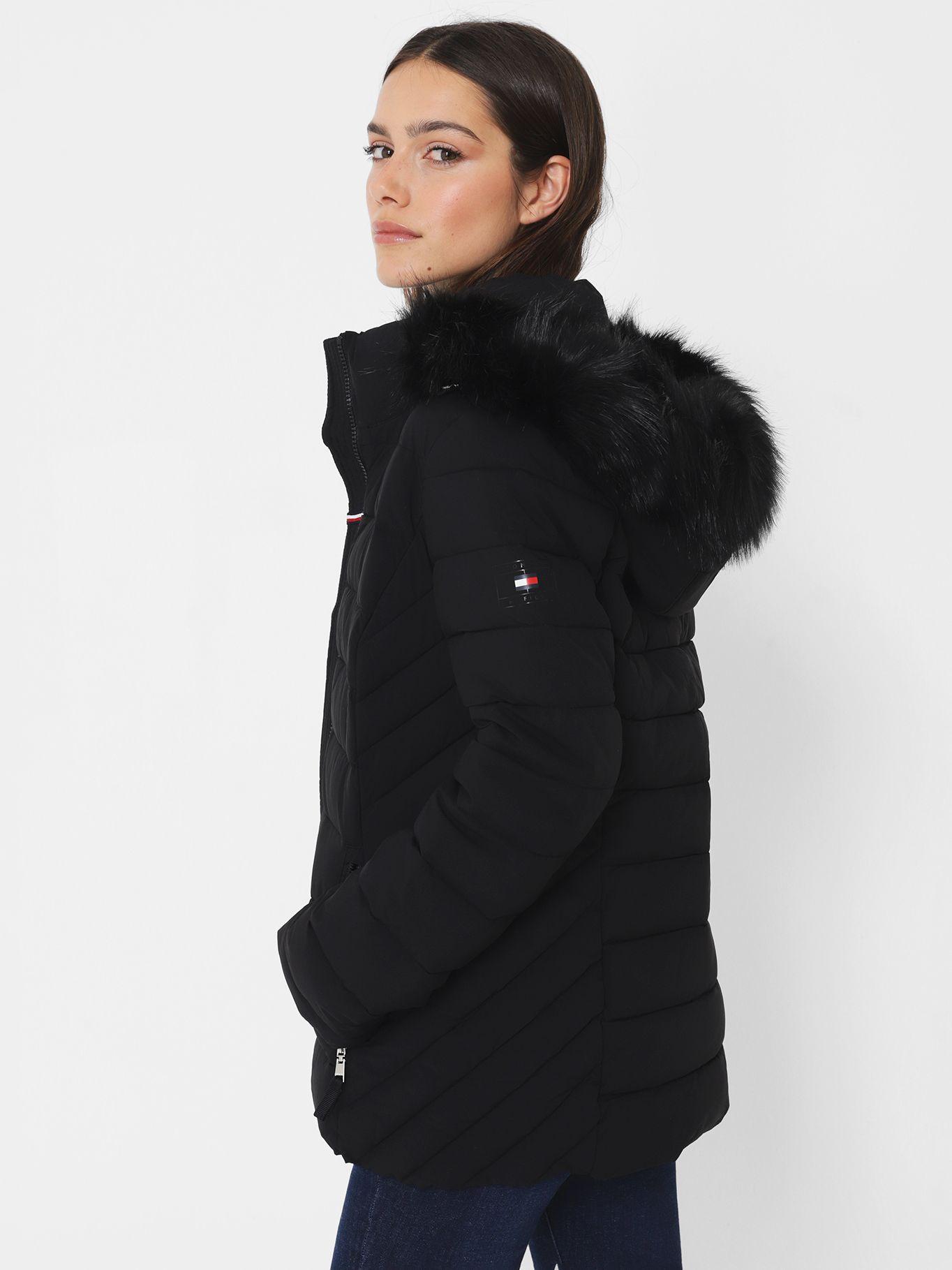 Parka Acolchada Con Cierre Negro Tommy Hilfiger-2