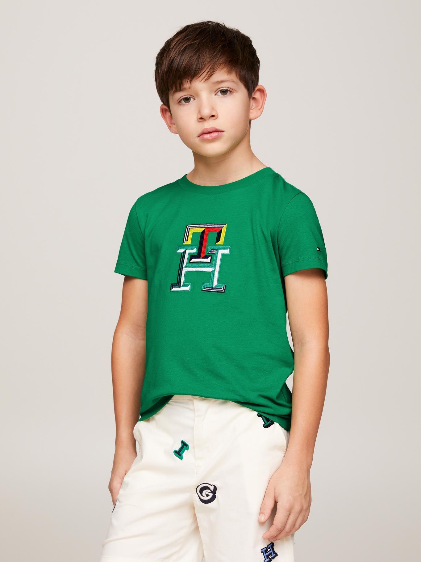 Polera Logo Monogram Multicolor Verde Tommy Hilfiger-0
