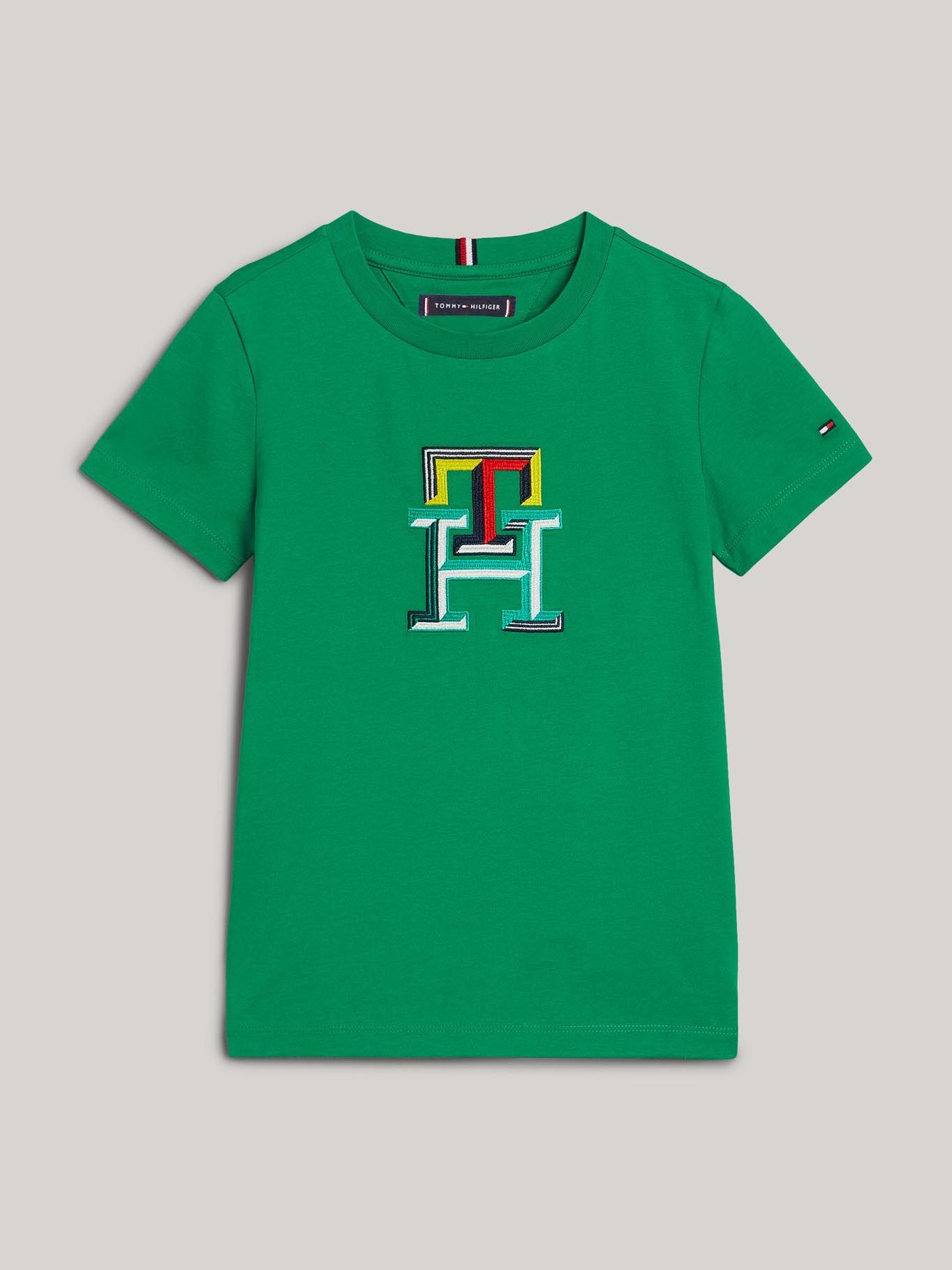 Polera Logo Monogram Multicolor Verde Tommy Hilfiger-4