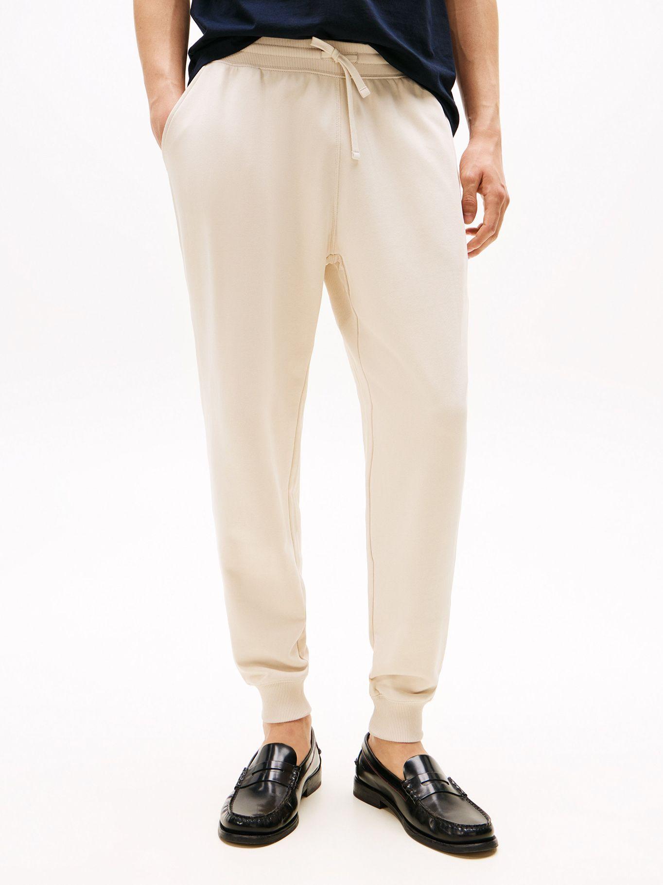 Joggers Essential Terry Con Logo Beige Tommy Hilfiger-1
