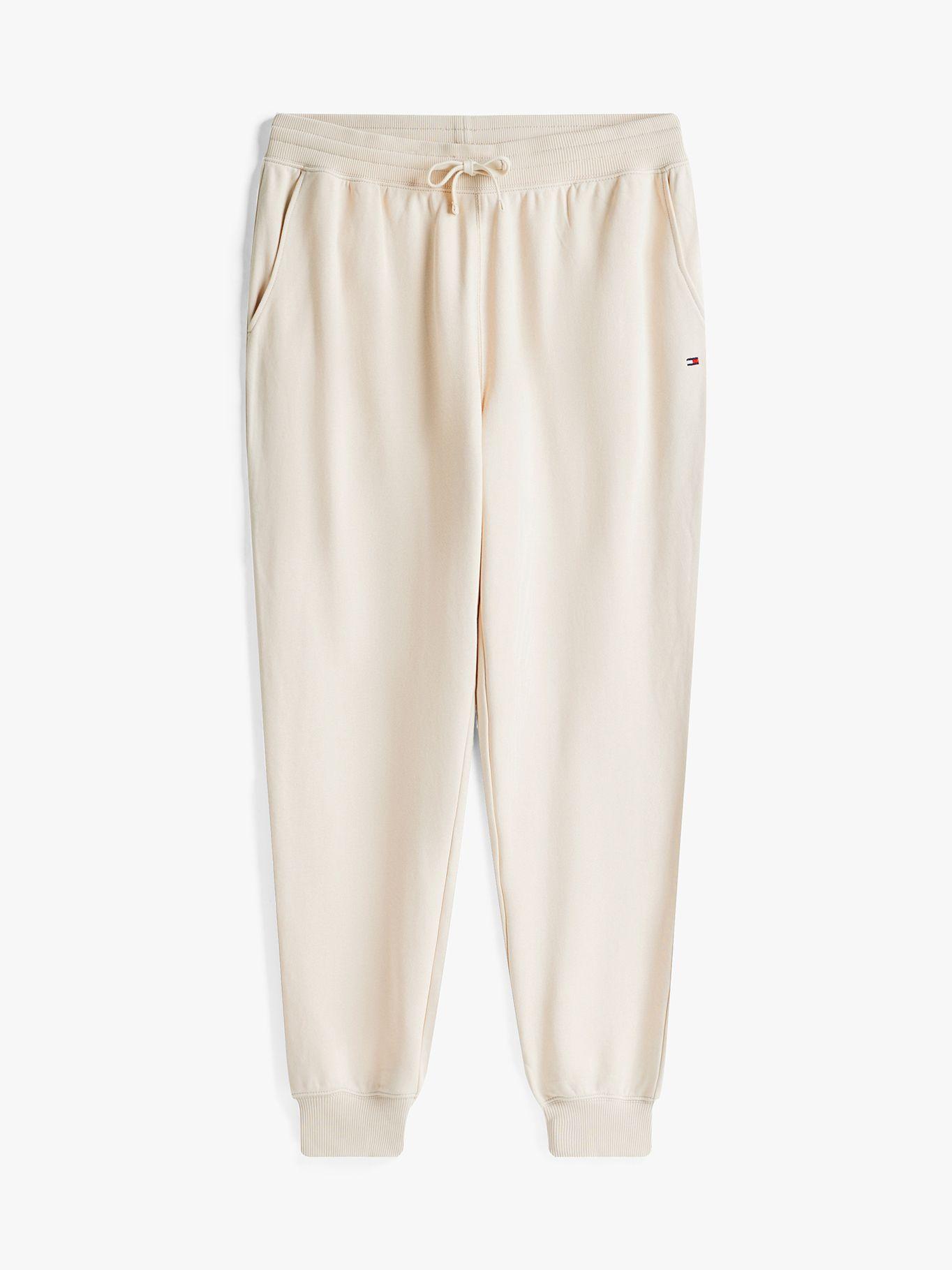 Joggers Essential Terry Con Logo Beige Tommy Hilfiger-4