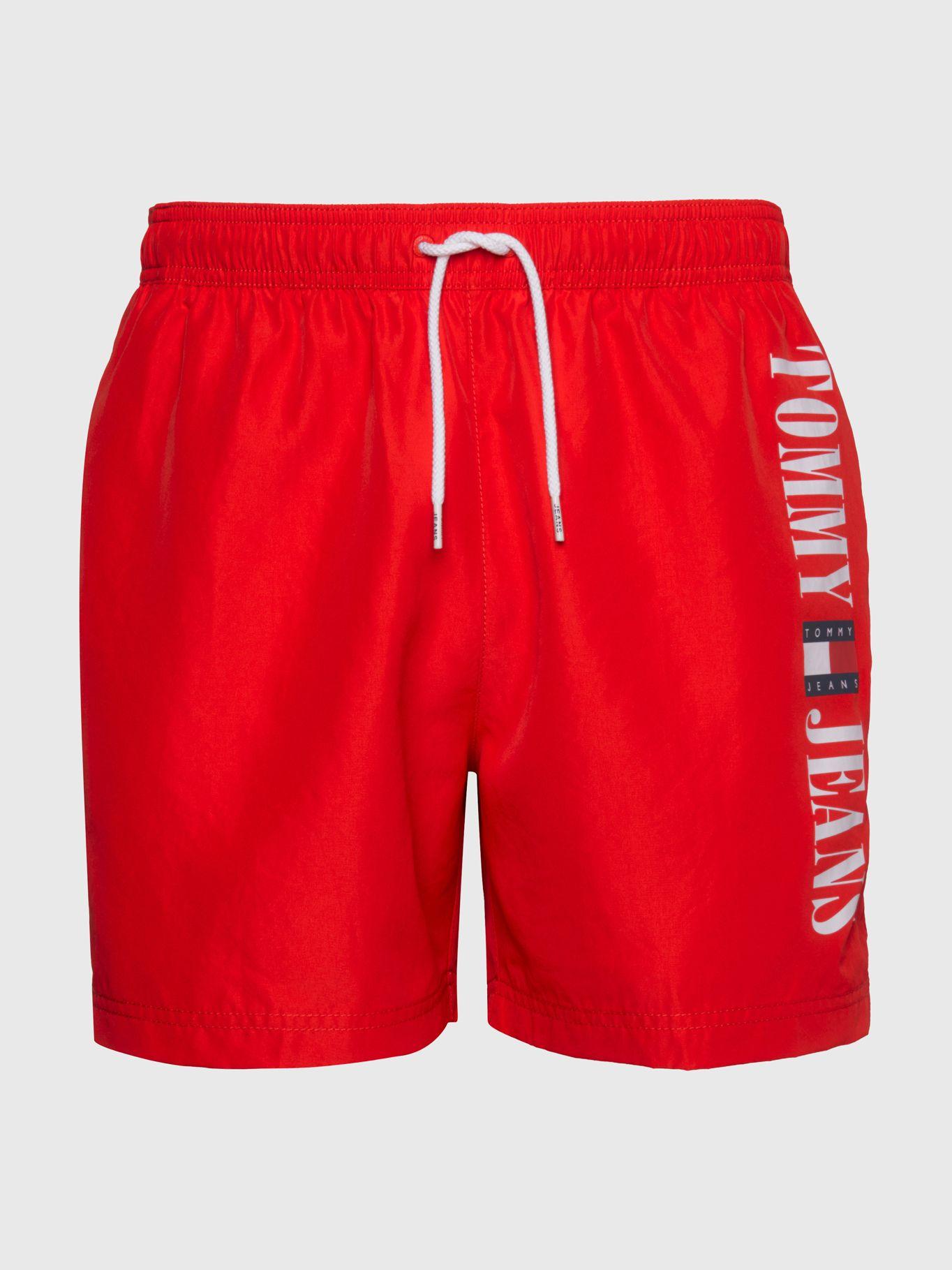 Traje De Baño Archive Con Logo Rojo Tommy Hilfiger-3