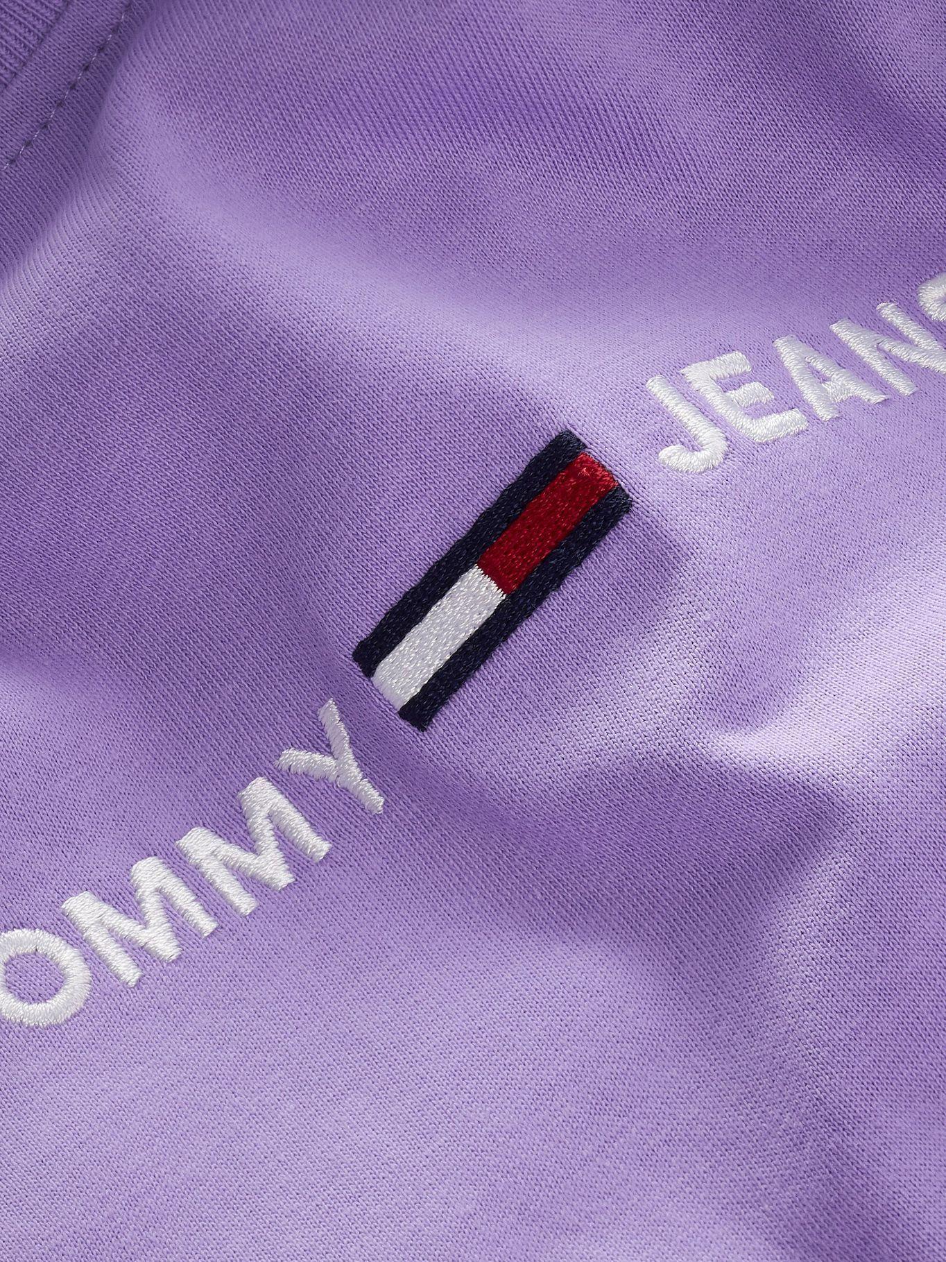 Polera Curve Linear Logo Morado Tommy Jeans F2-2