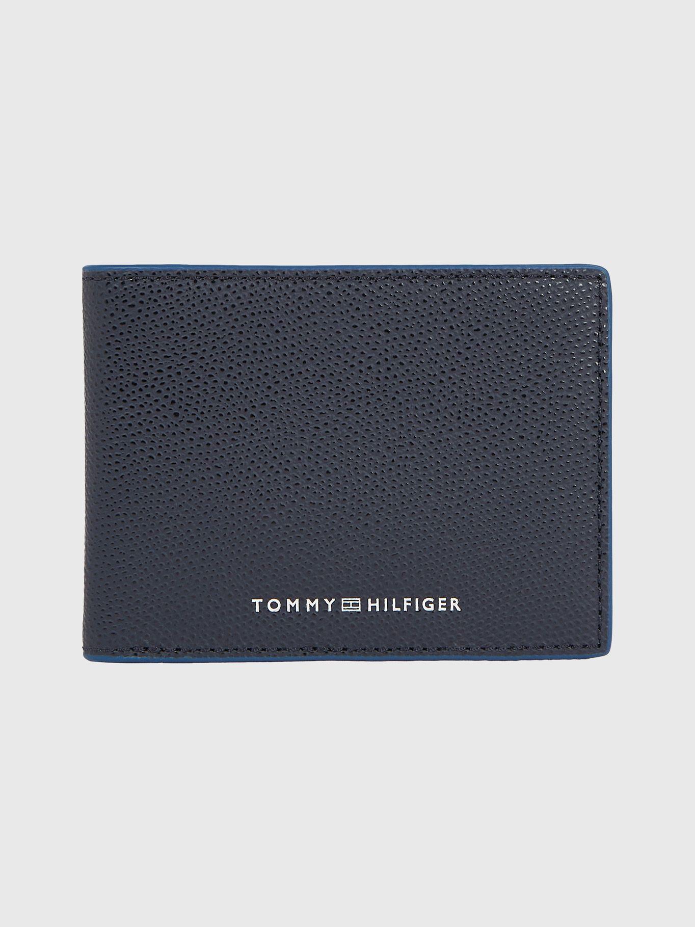 Billetera Structure De Cuero Azul Tommy Hilfiger-0
