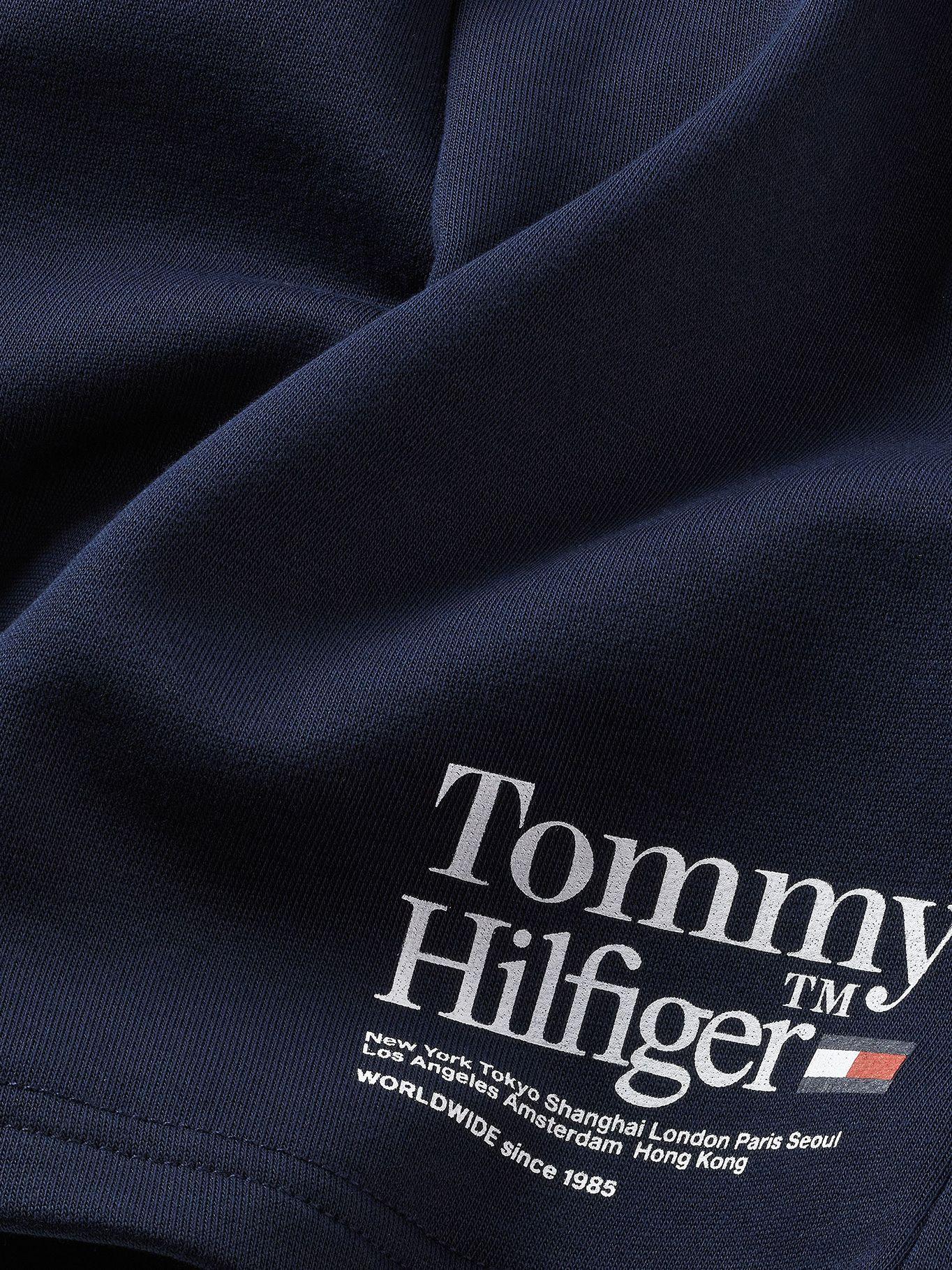 Short De Felpa Con Logo Azul Tommy Hilfiger-2