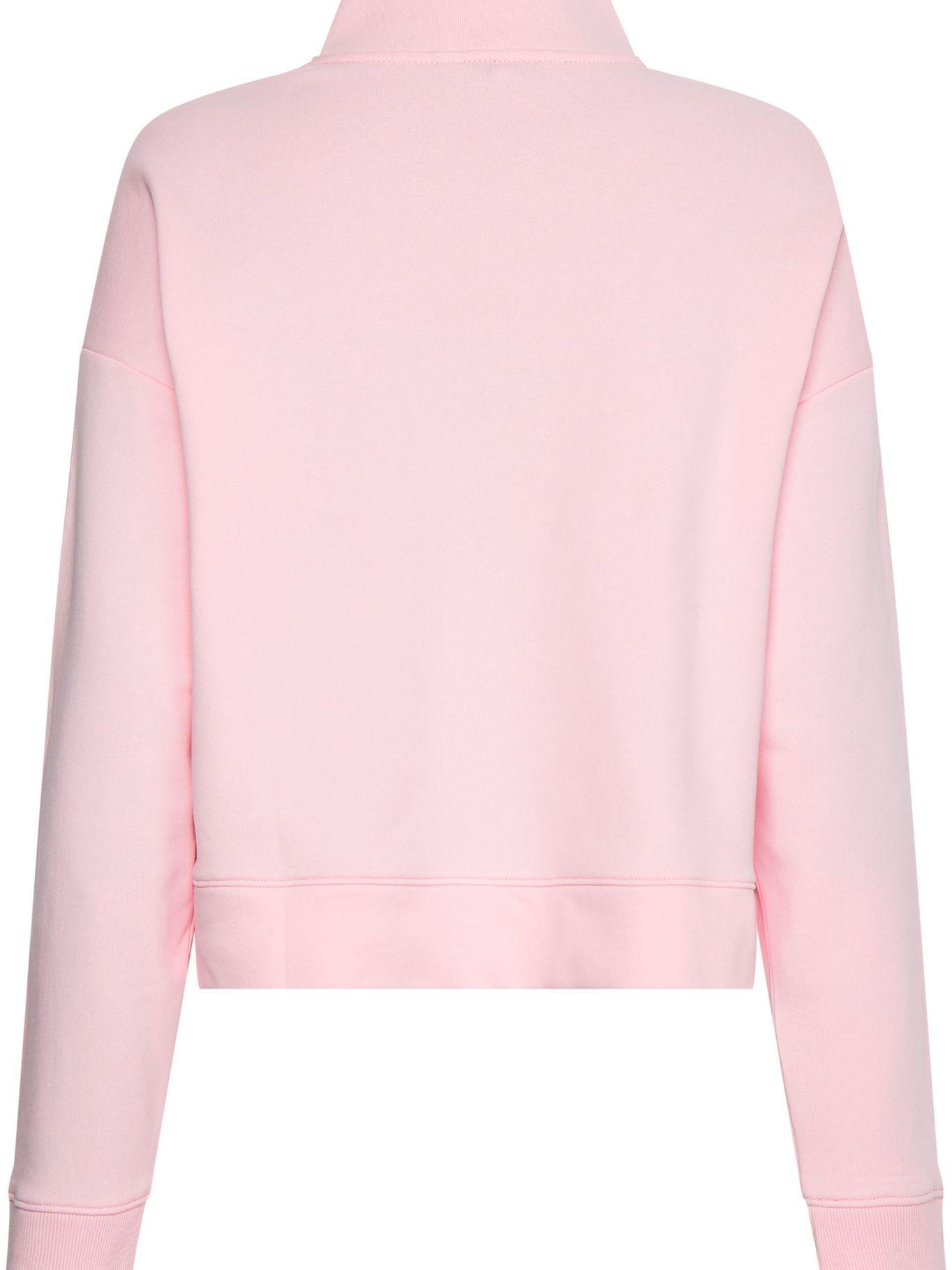 Polerón Relaxed Con Medio Cierre Rosado Tommy Hilfiger-1