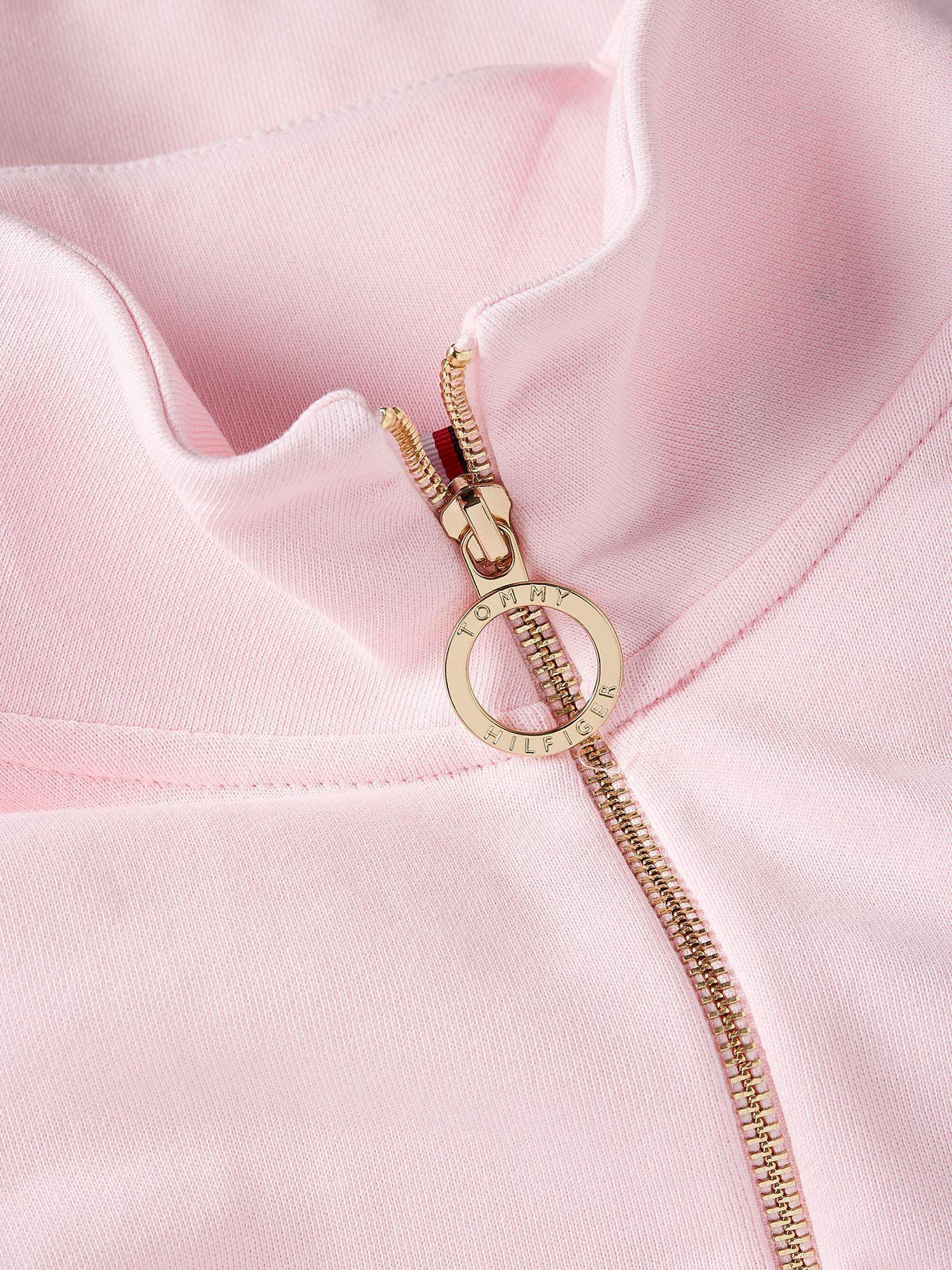 Polerón Relaxed Con Medio Cierre Rosado Tommy Hilfiger-2