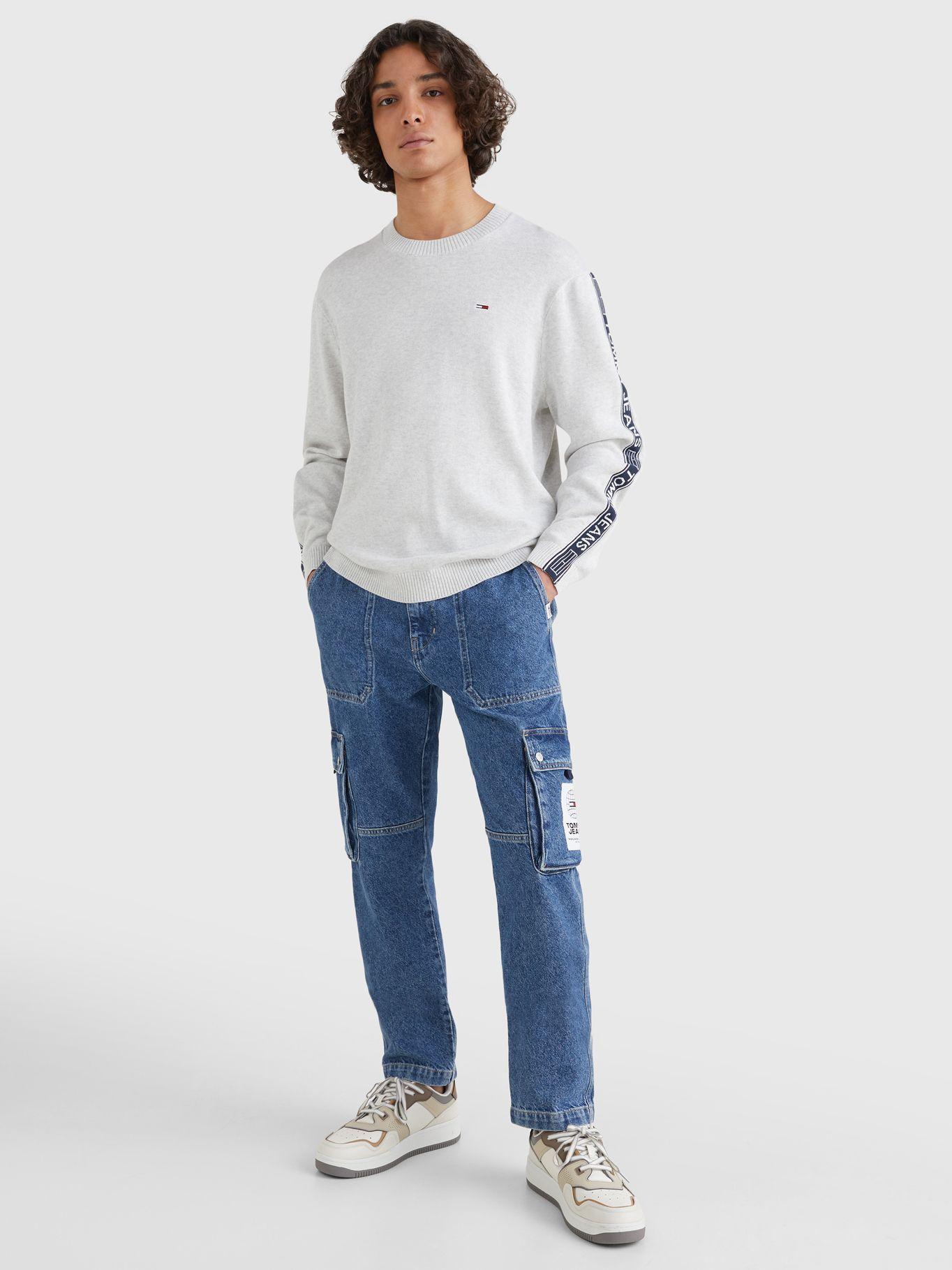 Sweater Relaxed Cotton Gris Tommy Jeans MY2-0