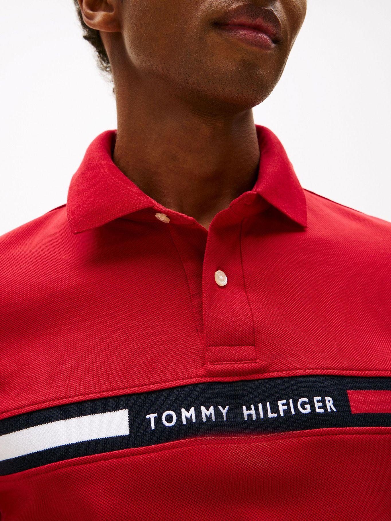 Polo Chest Insert Logo Rojo XLD Tommy Hilfiger-3