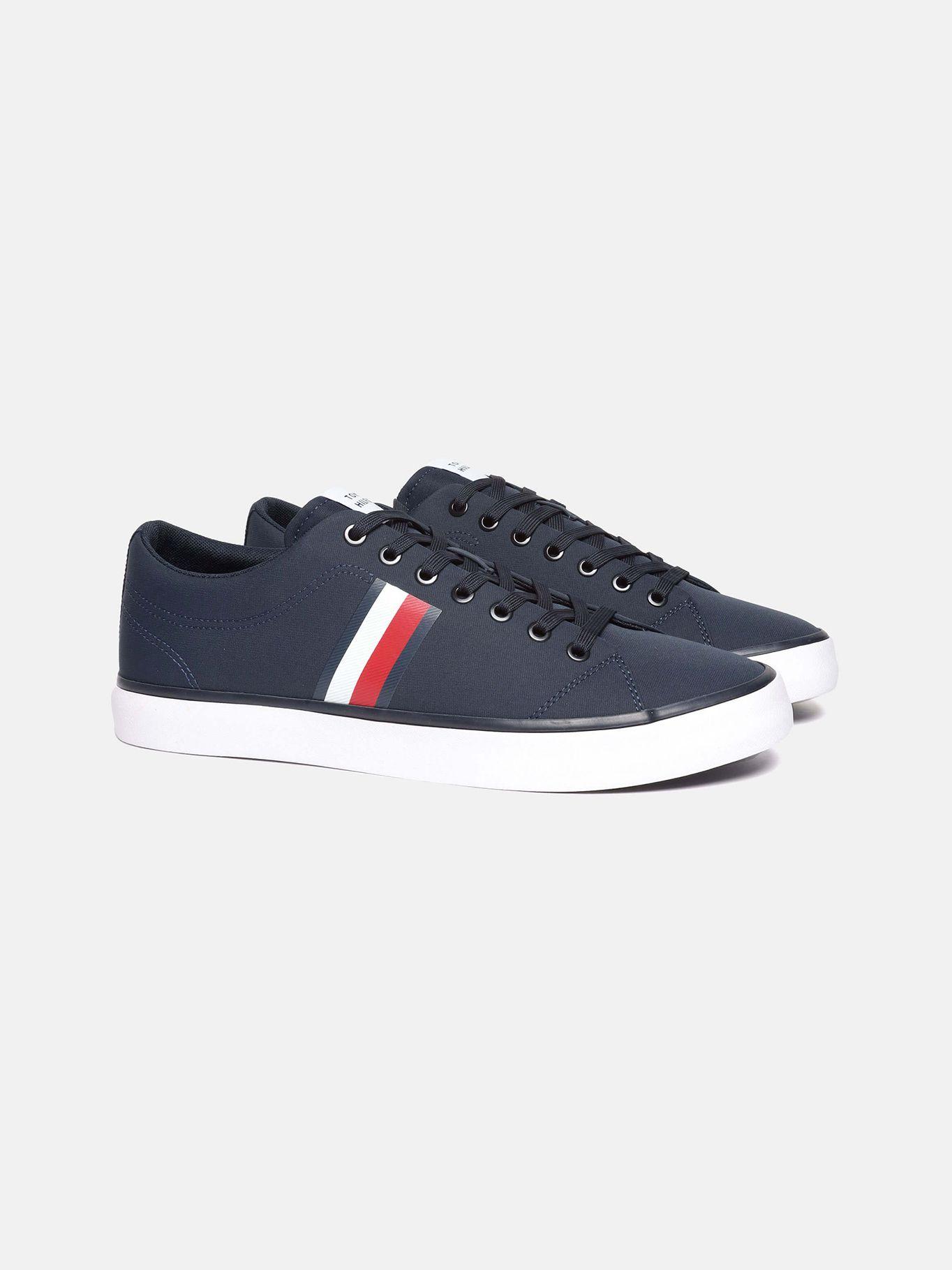 Zapatillas Con Logo En La Cinta Azul Tommy Hilfiger-0