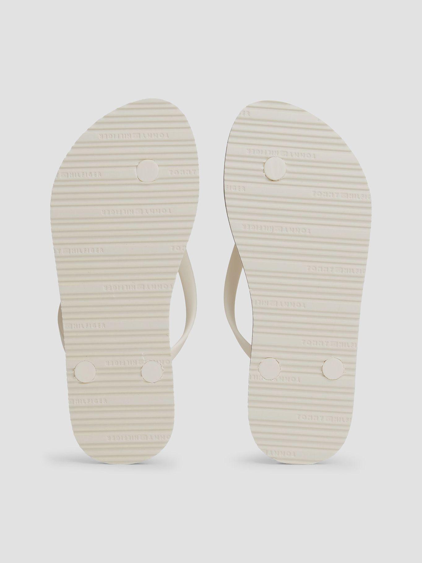 Sandalias Con Logo Esmaltado Blanco Tommy Hilfiger-3