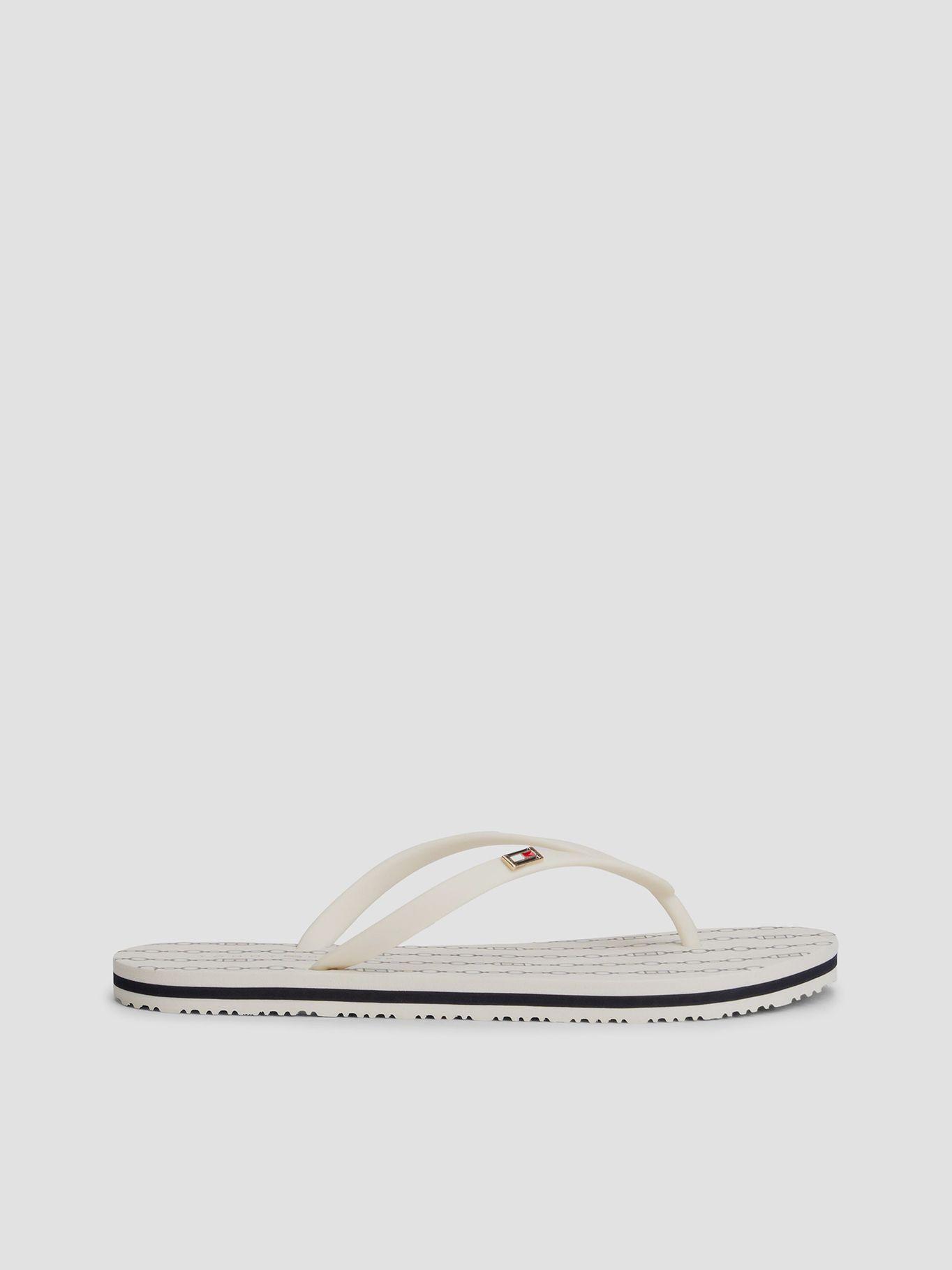 Sandalias Con Logo Esmaltado Blanco Tommy Hilfiger-4