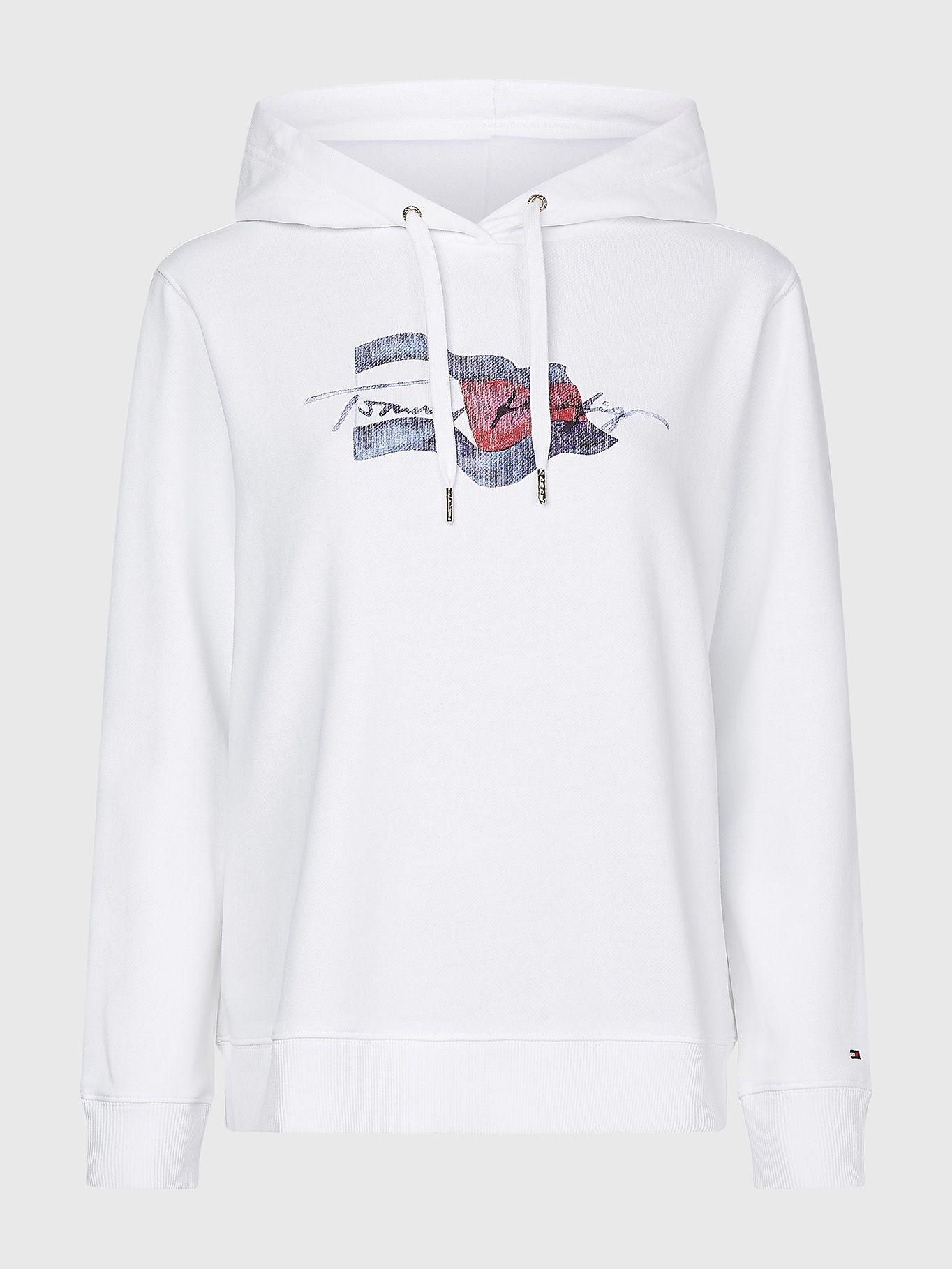 Polerón Hoddie Logo Blanco Tommy Hilfiger JN2-4