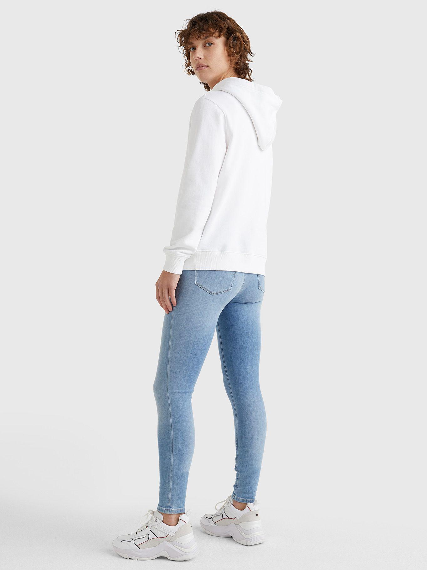 Polerón Hoddie Logo Blanco Tommy Hilfiger JN2-1