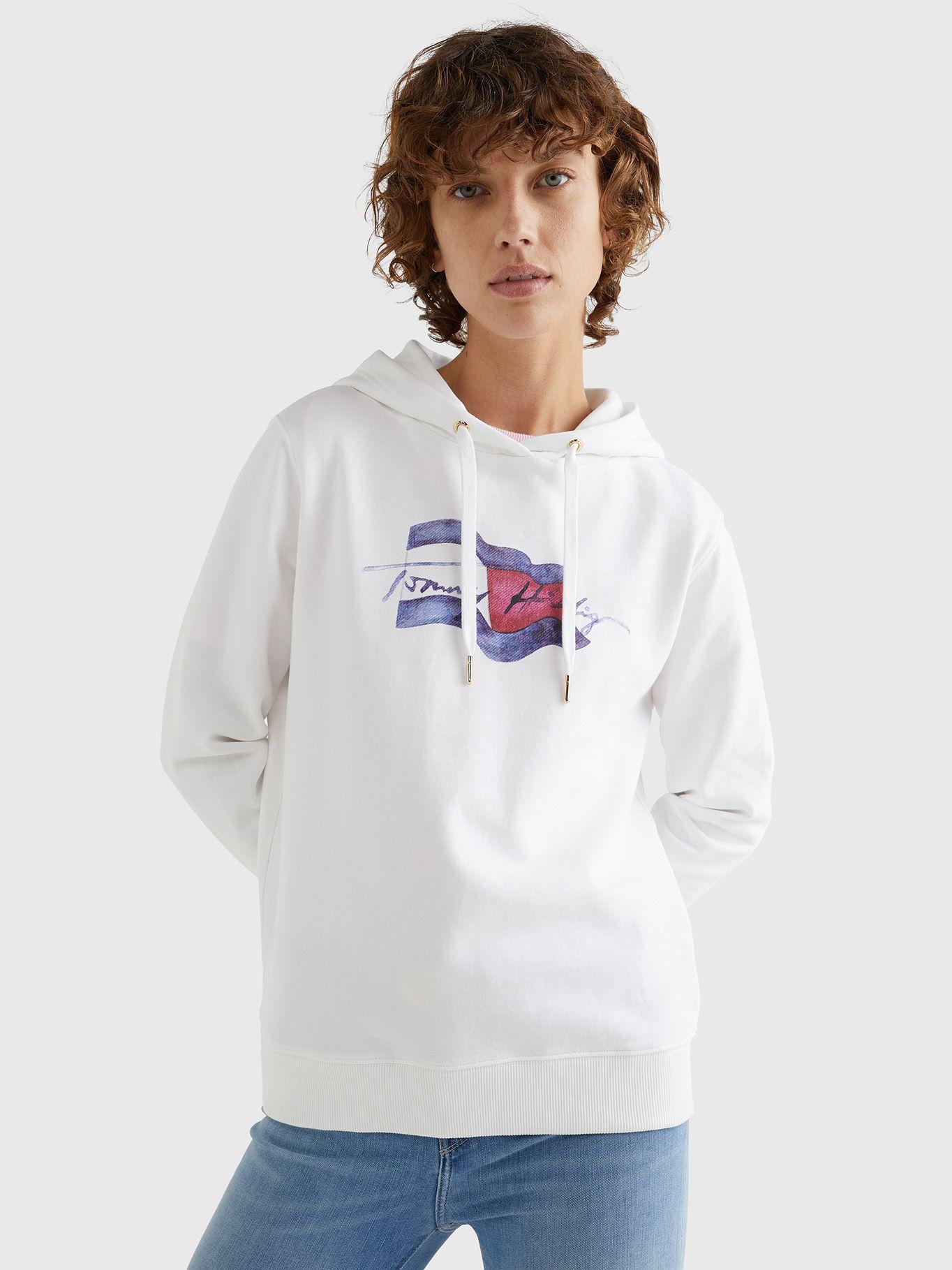 Polerón Hoddie Logo Blanco Tommy Hilfiger JN2-2