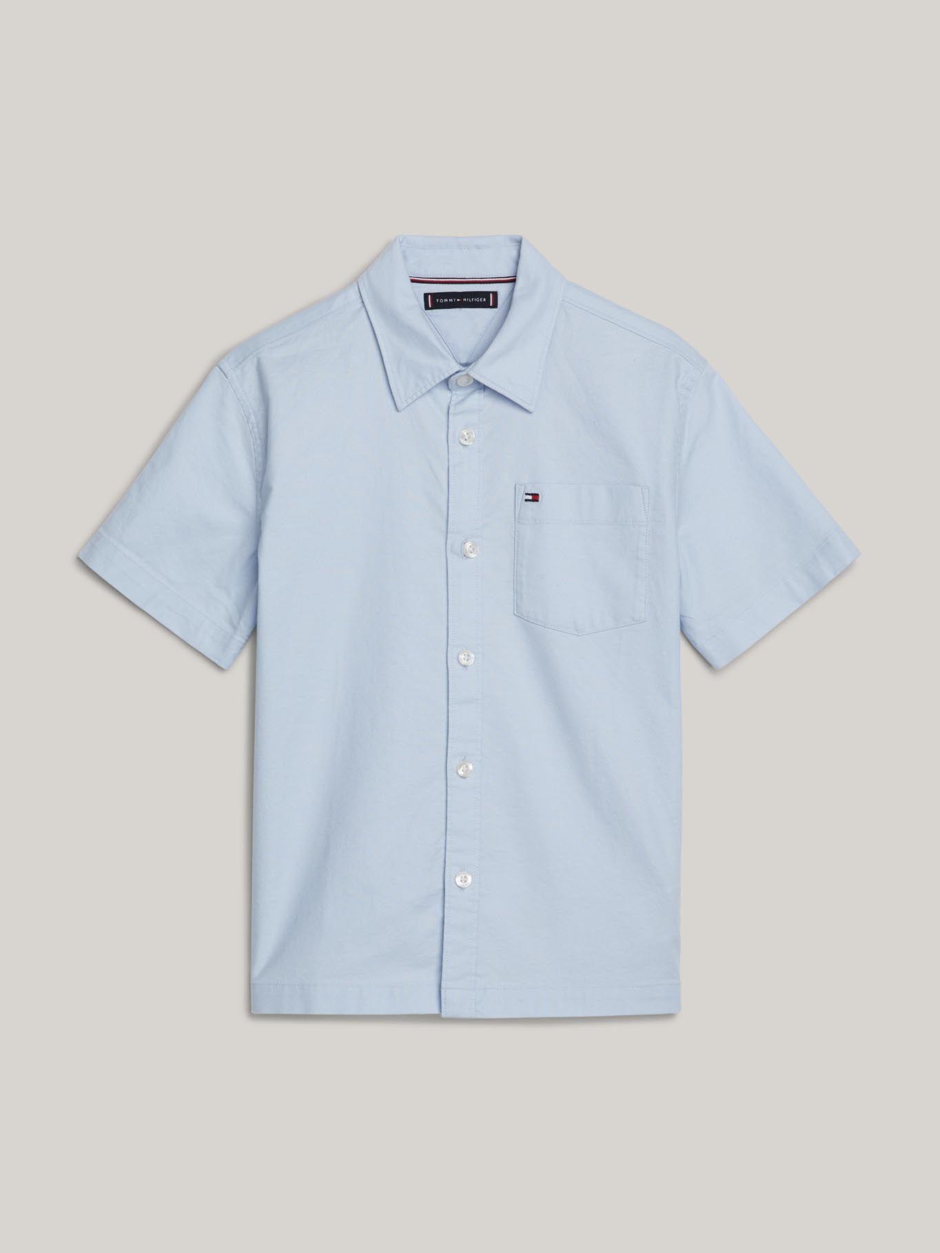 Camisa Logo Esencial Celeste Tommy Hilfiger-4