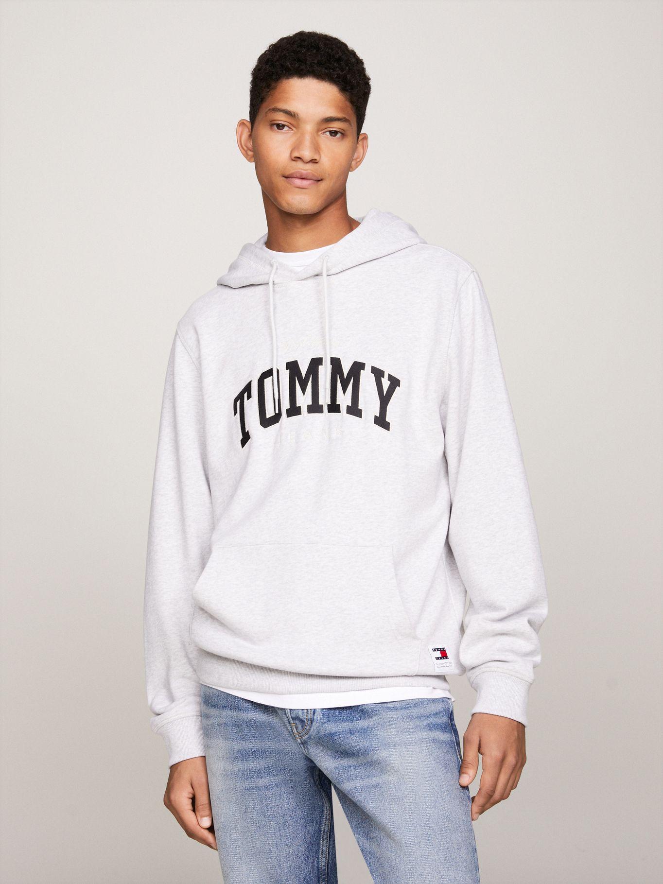 Polerón Hoodie Ny Varsity  Gris Tommy Hilfiger-0
