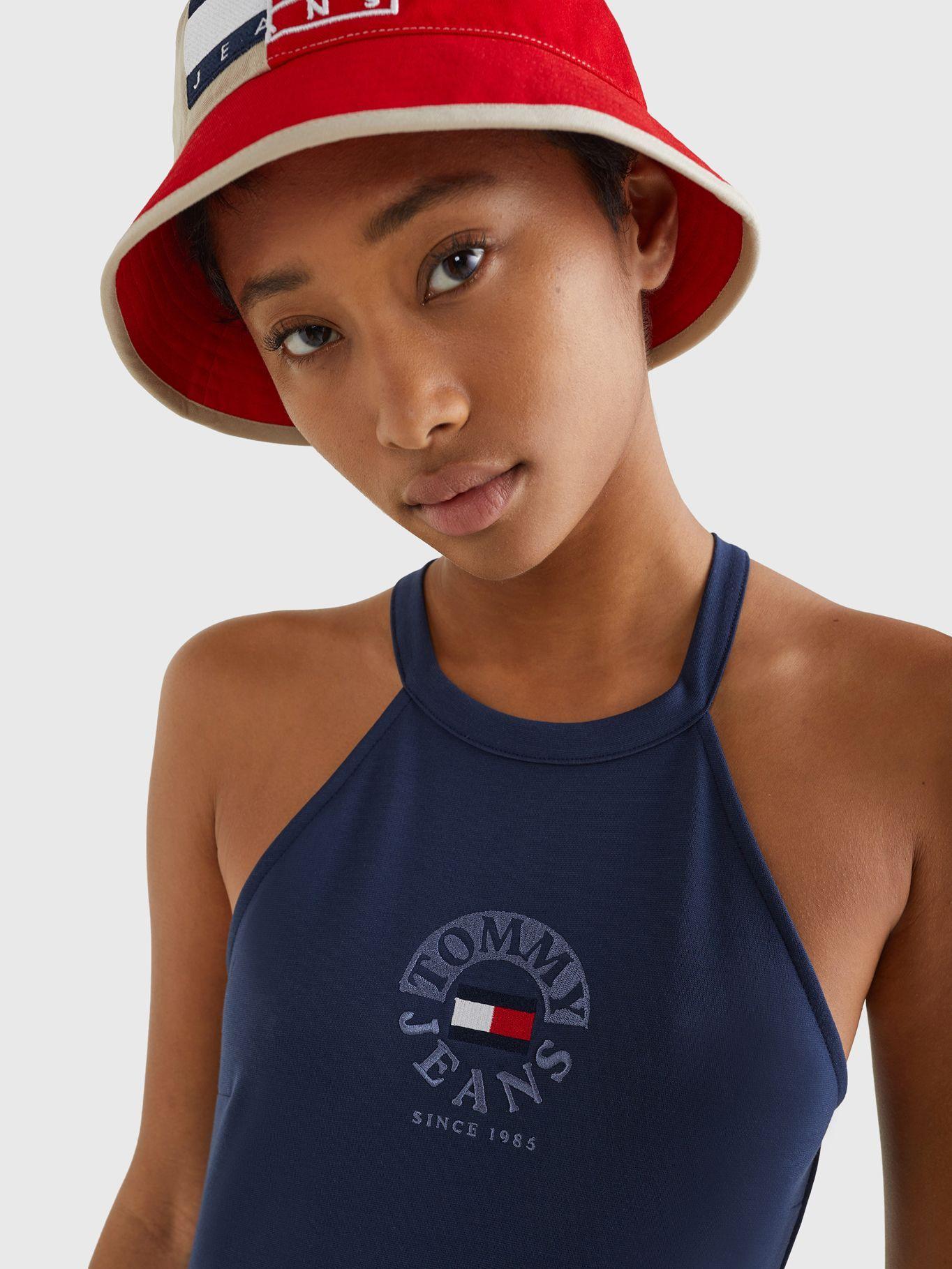 Vestido Con Espalda Deportiva Azul Tommy Hilfiger-2