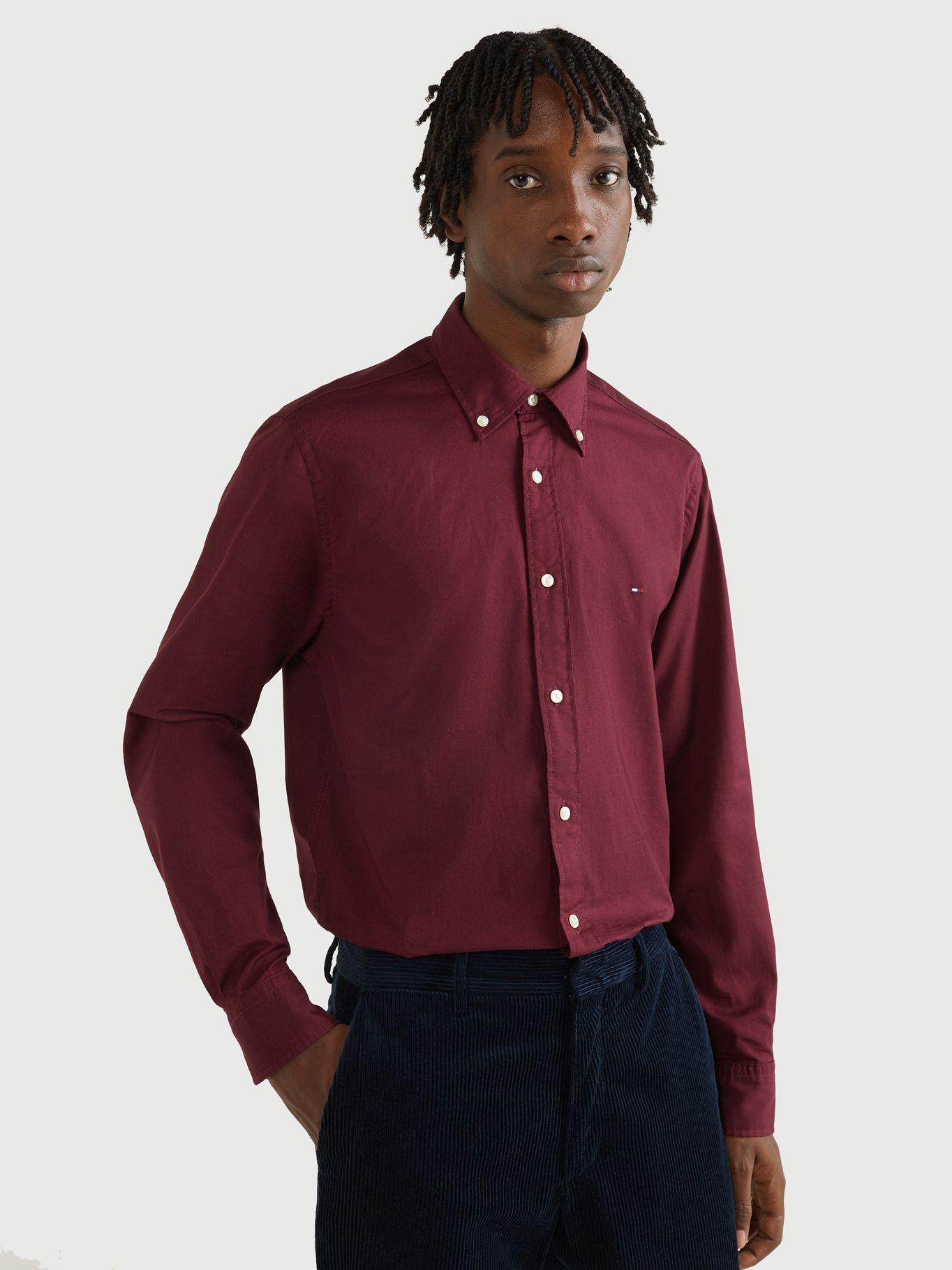 Camisa Natural Soft Solid Rojo Tommy Hilfiger-0