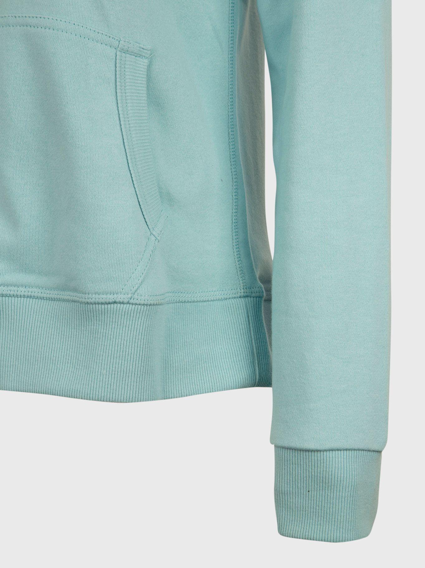 Polerón  Classics Hoodie Con Cierre Verde Tommy Hilfiger-3