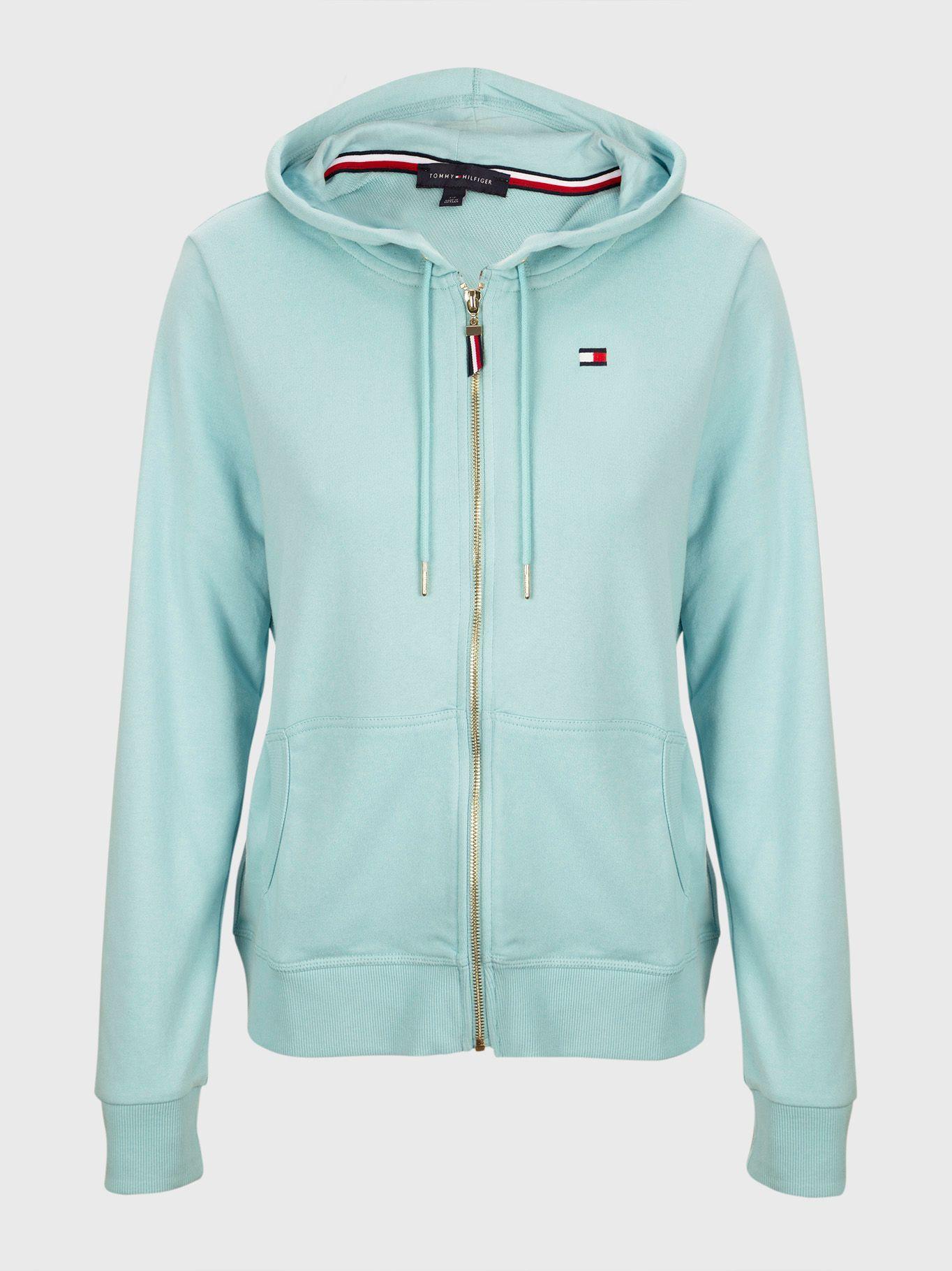 Polerón  Classics Hoodie Con Cierre Verde Tommy Hilfiger-0
