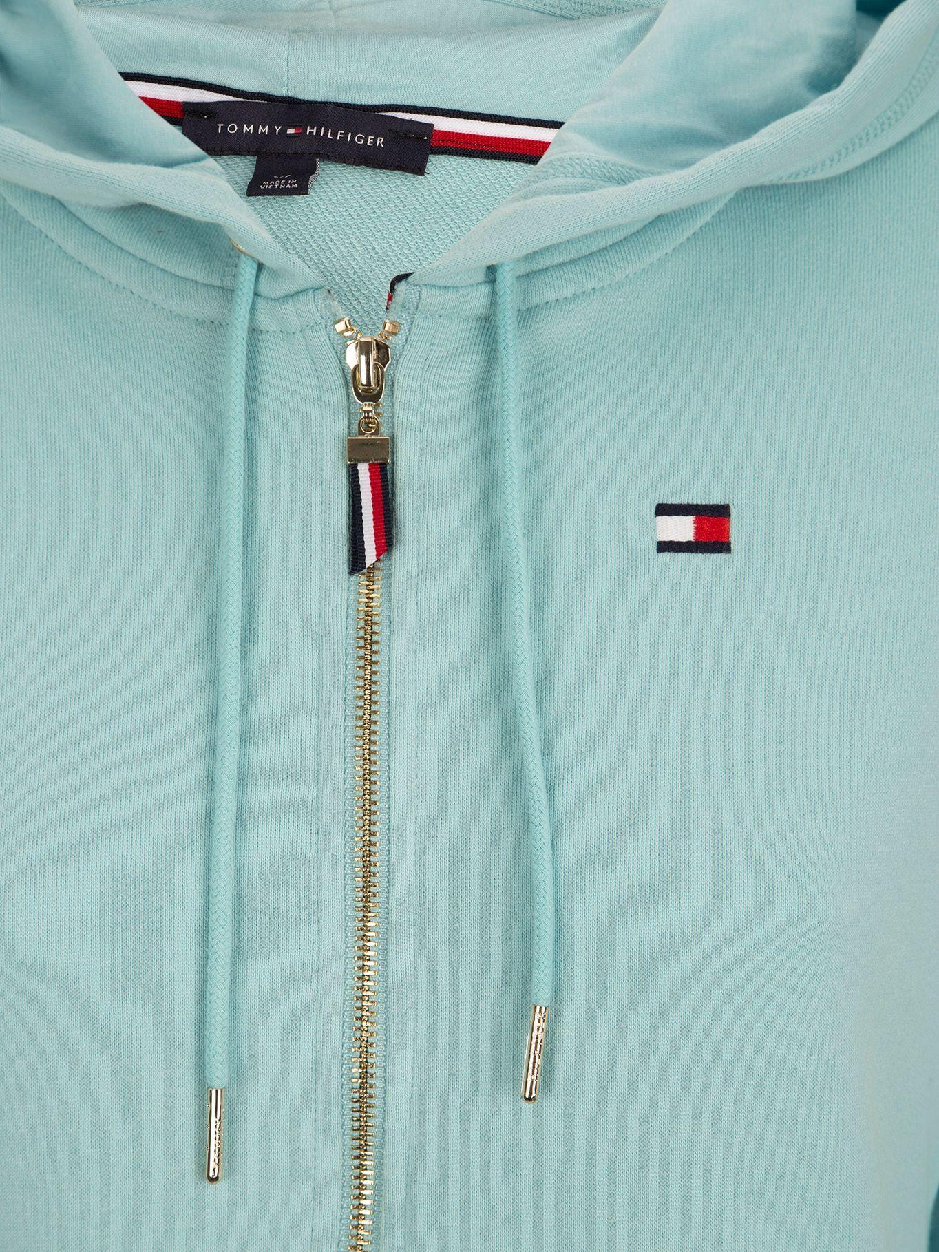 Polerón  Classics Hoodie Con Cierre Verde Tommy Hilfiger-2