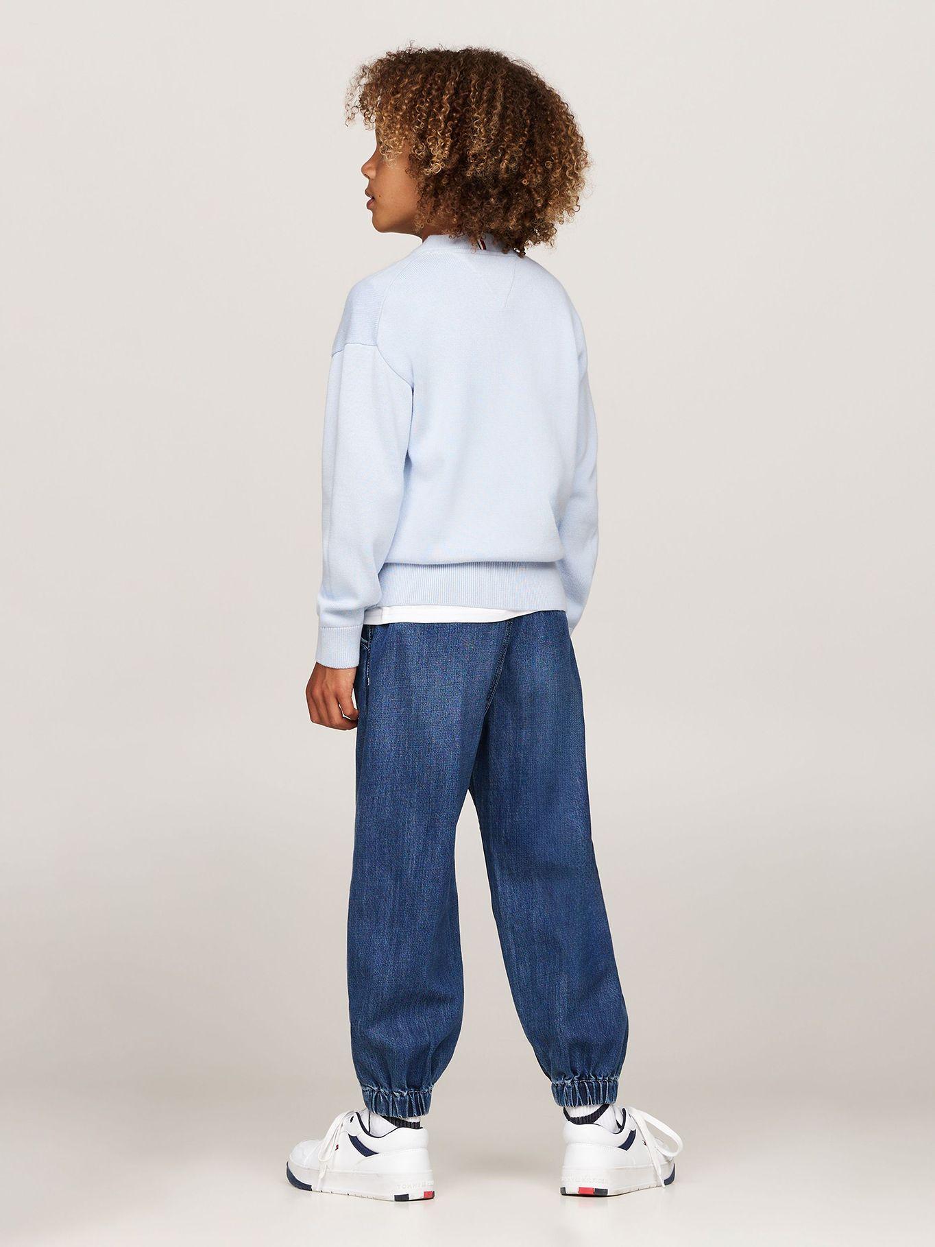 Sweater De Niño Essential Celeste Tommy Hilfiger-2