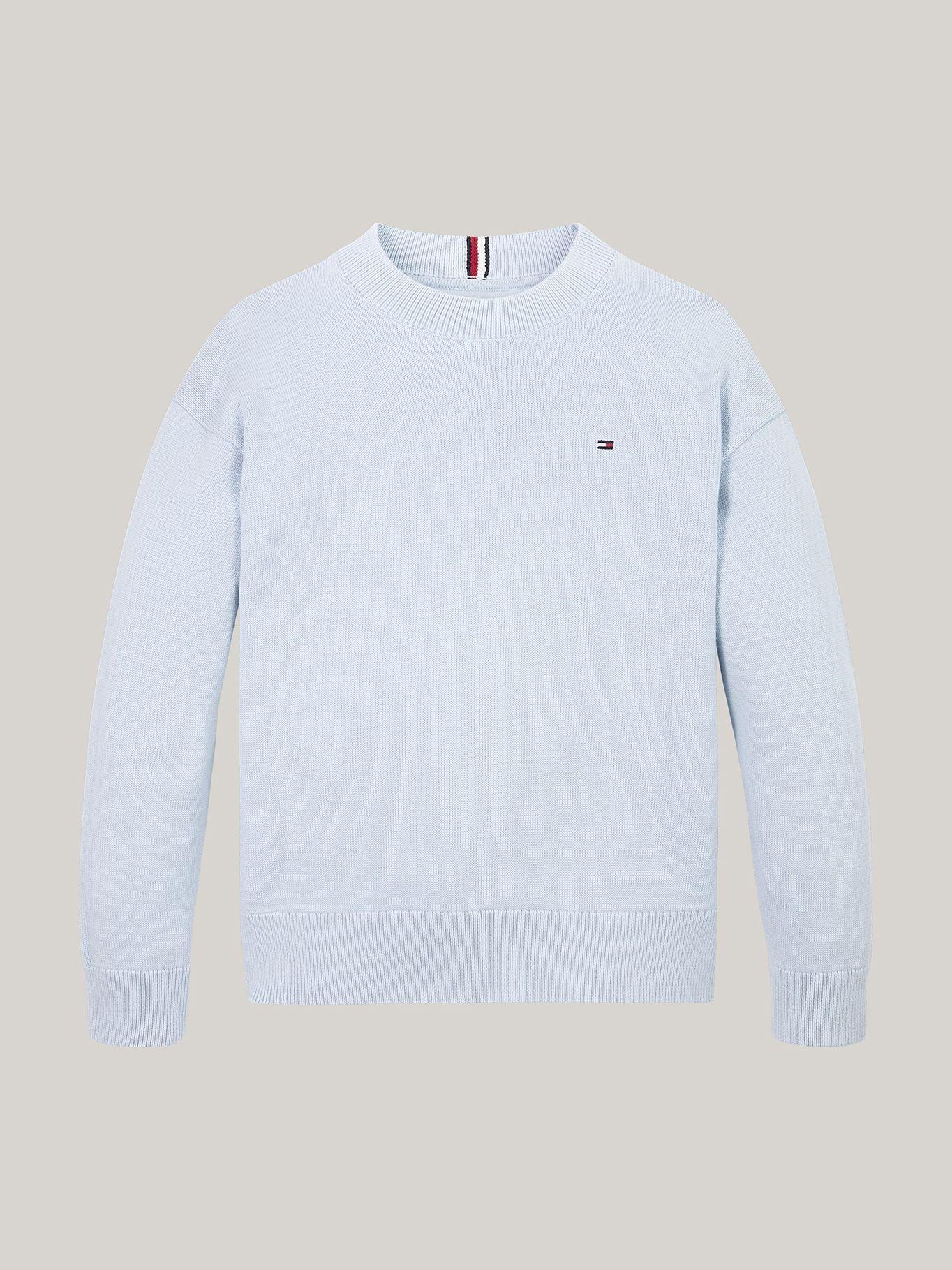 Sweater De Niño Essential Celeste Tommy Hilfiger-4