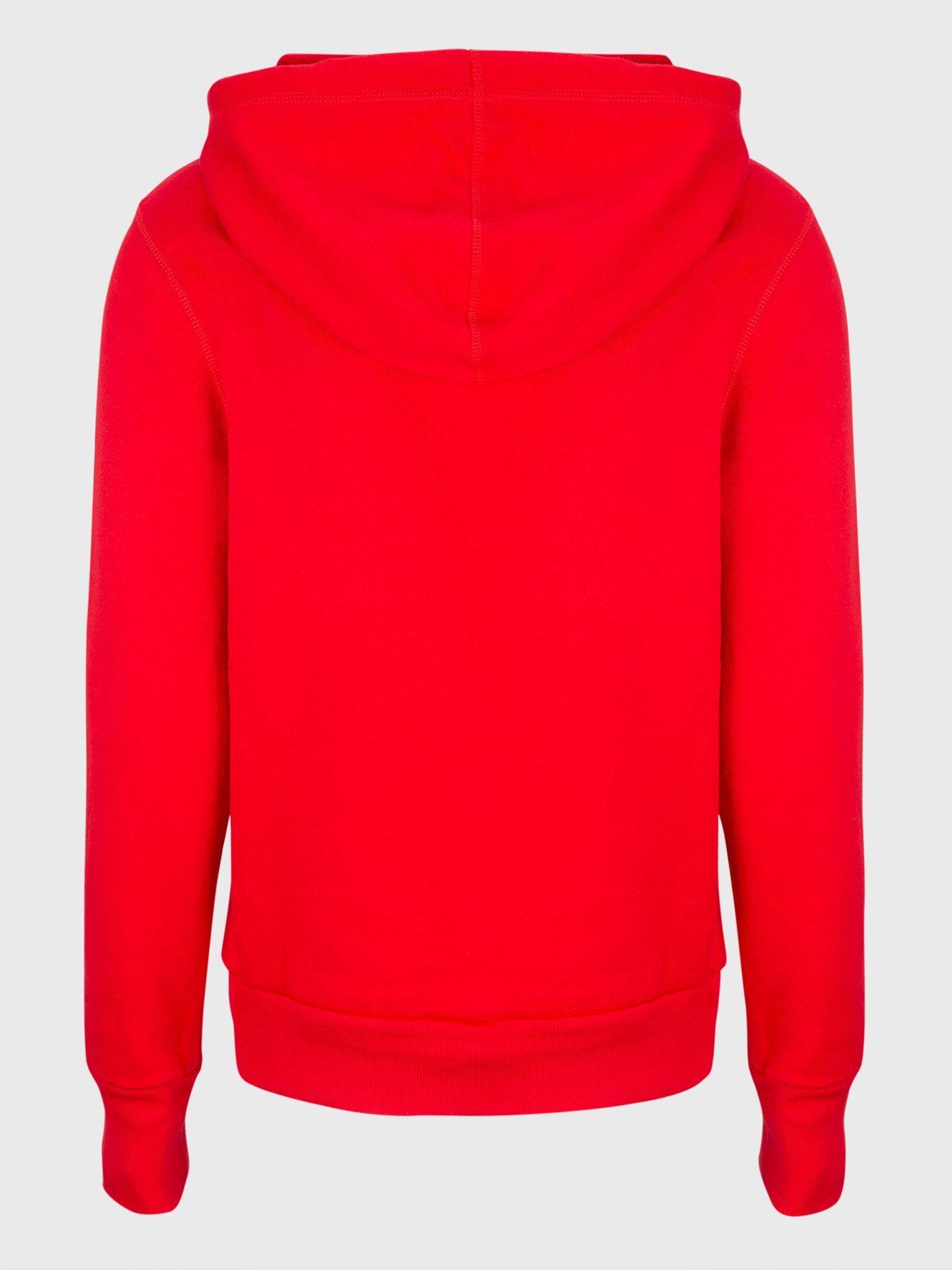 Polerón Hoodie Logo De Bandera Rojo Tommy Hilfiger-1