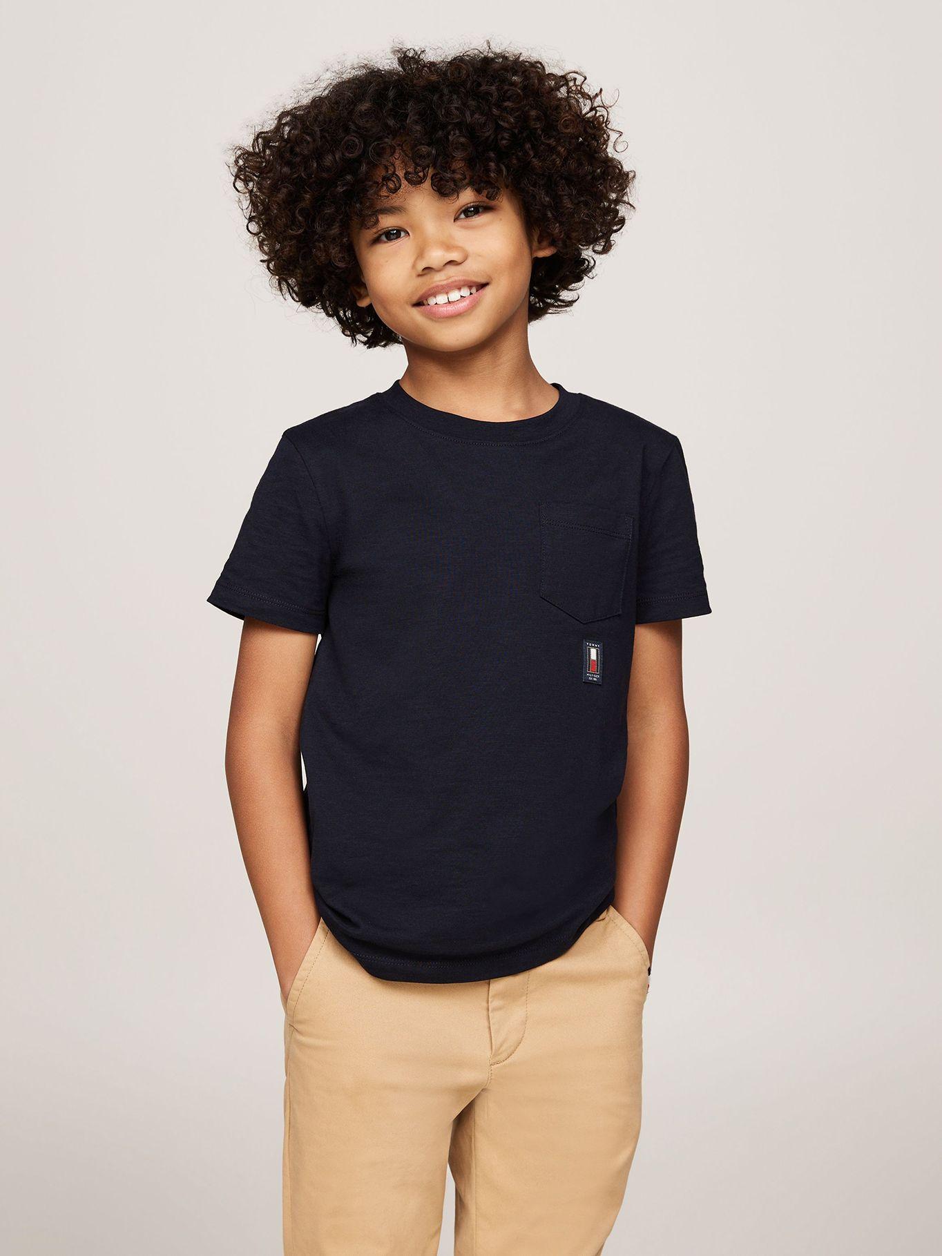 Polera Vertical Flag Con Logo Azul Tommy Hilfiger-0