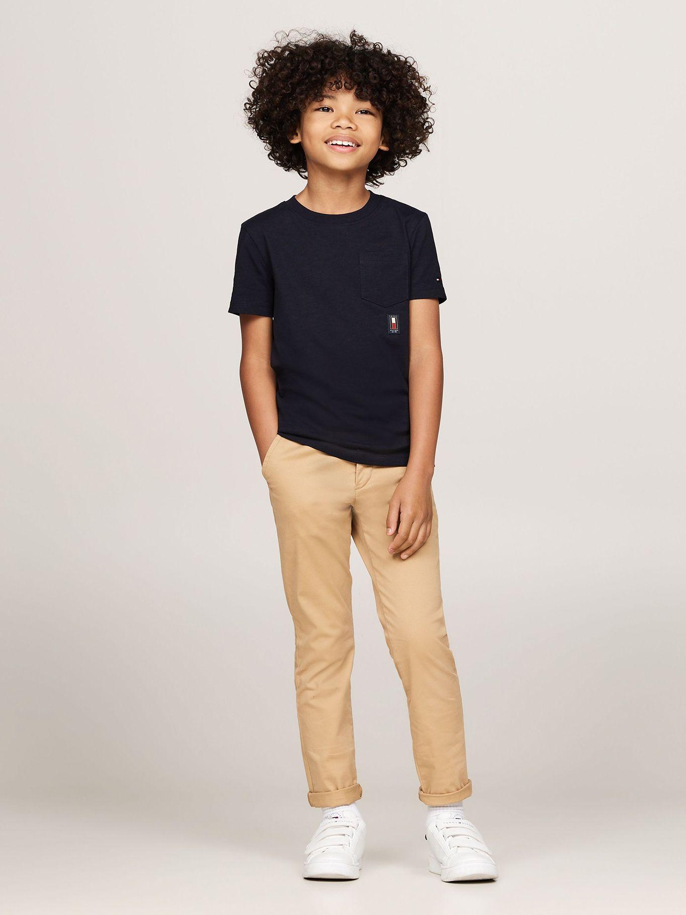 Polera Vertical Flag Con Logo Azul Tommy Hilfiger-1