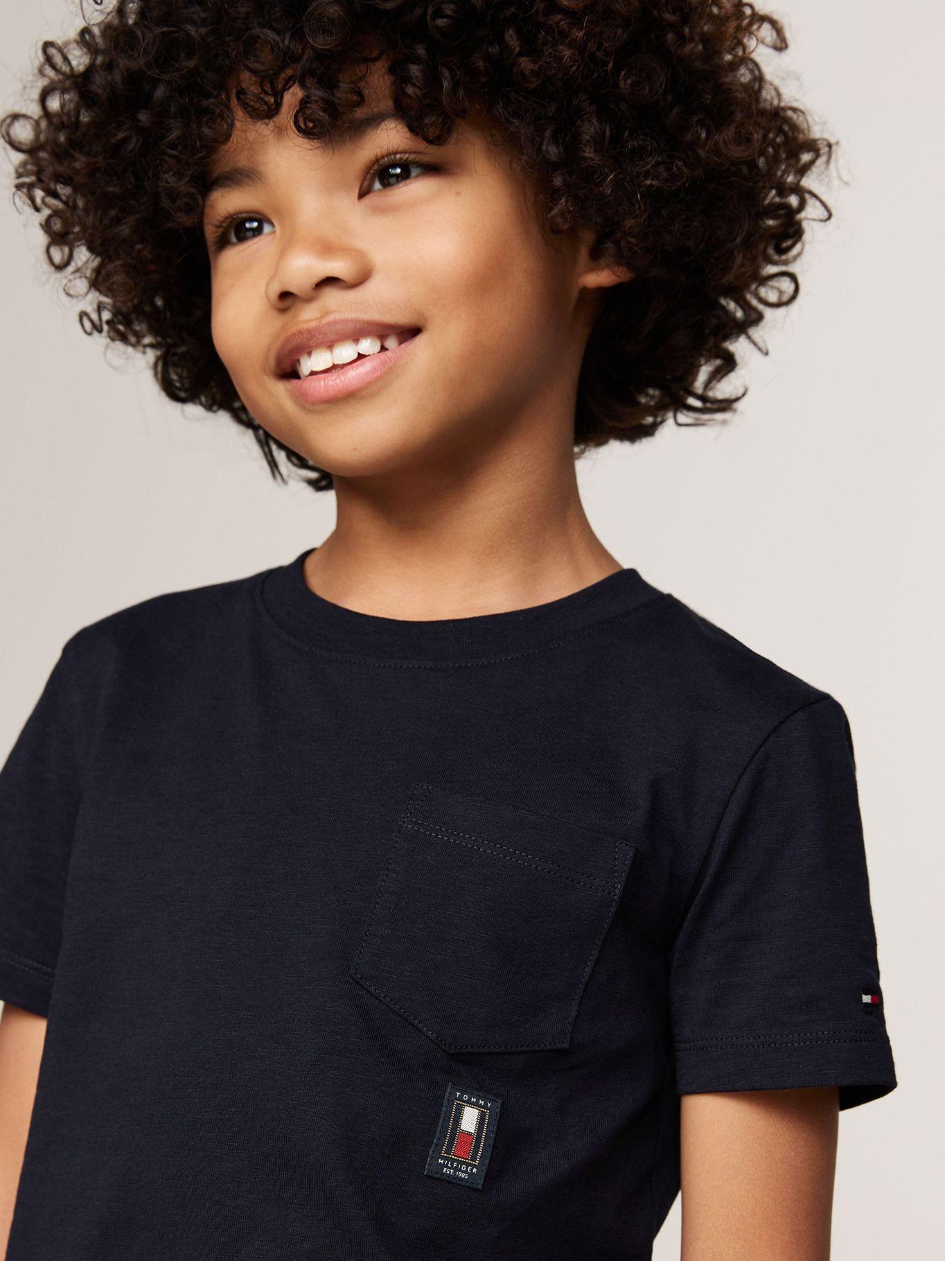 Polera Vertical Flag Con Logo Azul Tommy Hilfiger-3