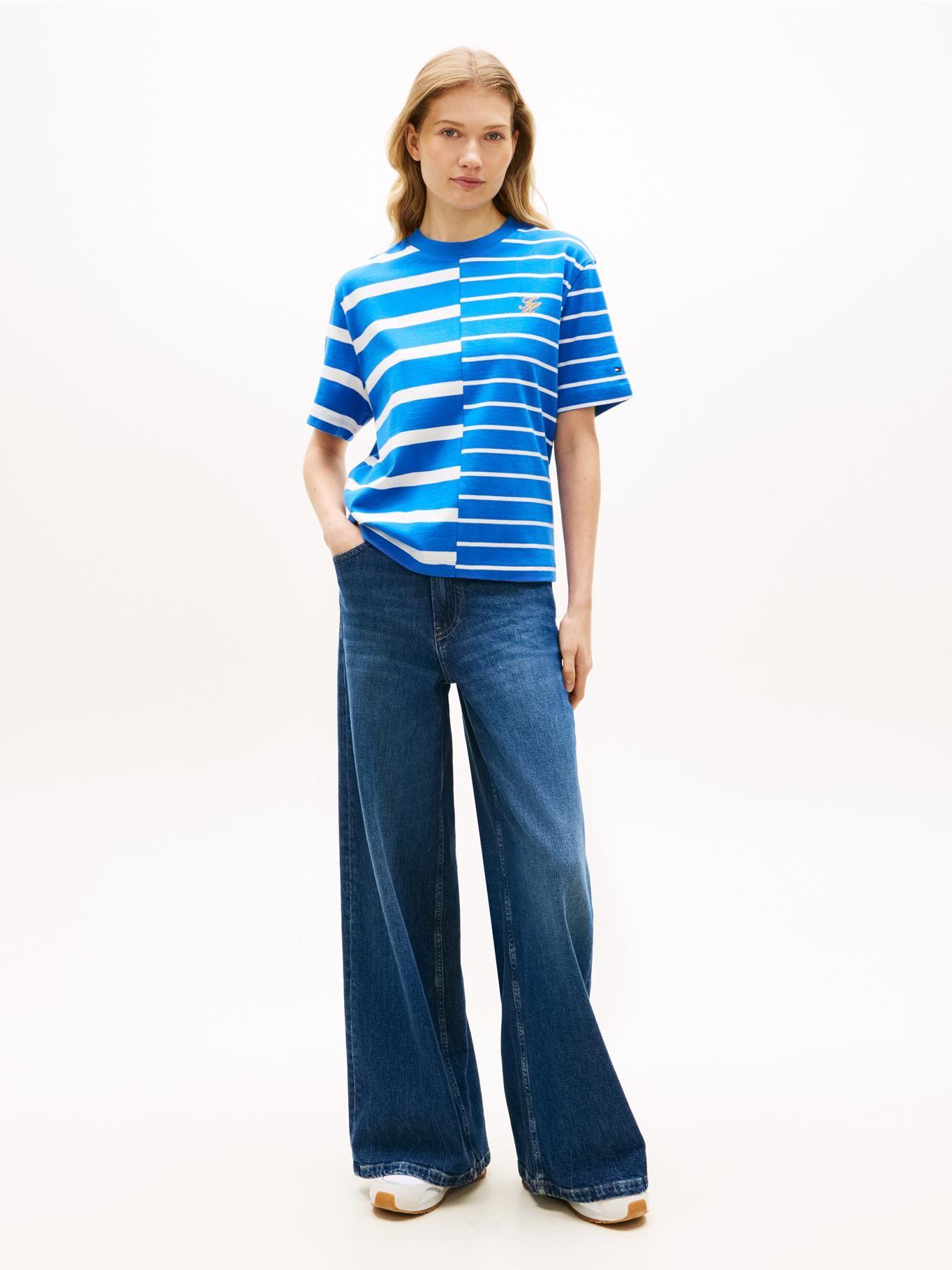 Polera De Rayas Mixtas Relaxed Fit-1