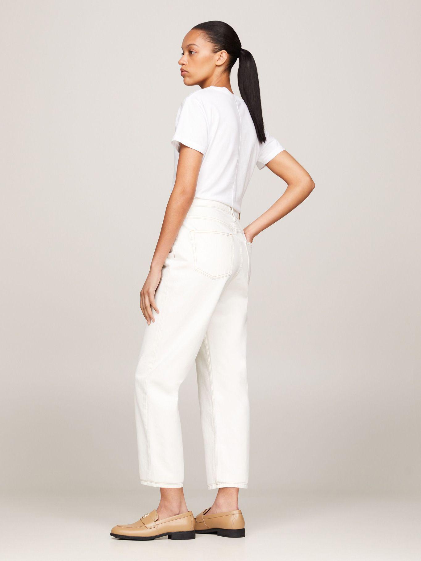 Jeans Classic De Talle Alto Blanco Tommy Hilfiger-2