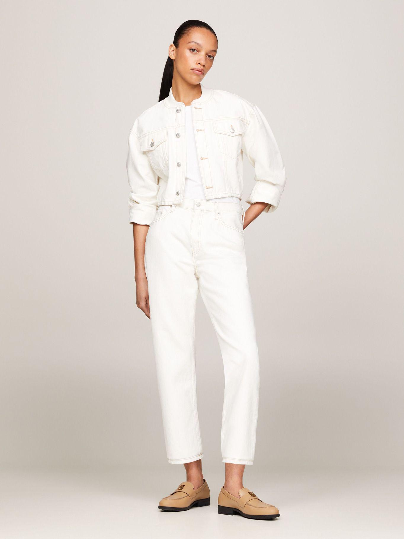 Jeans Classic De Talle Alto Blanco Tommy Hilfiger-0