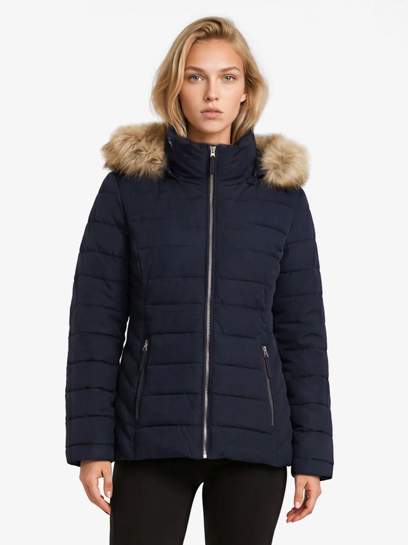 Parka Puffer Acolchada Azul Tommy Hilfiger-0