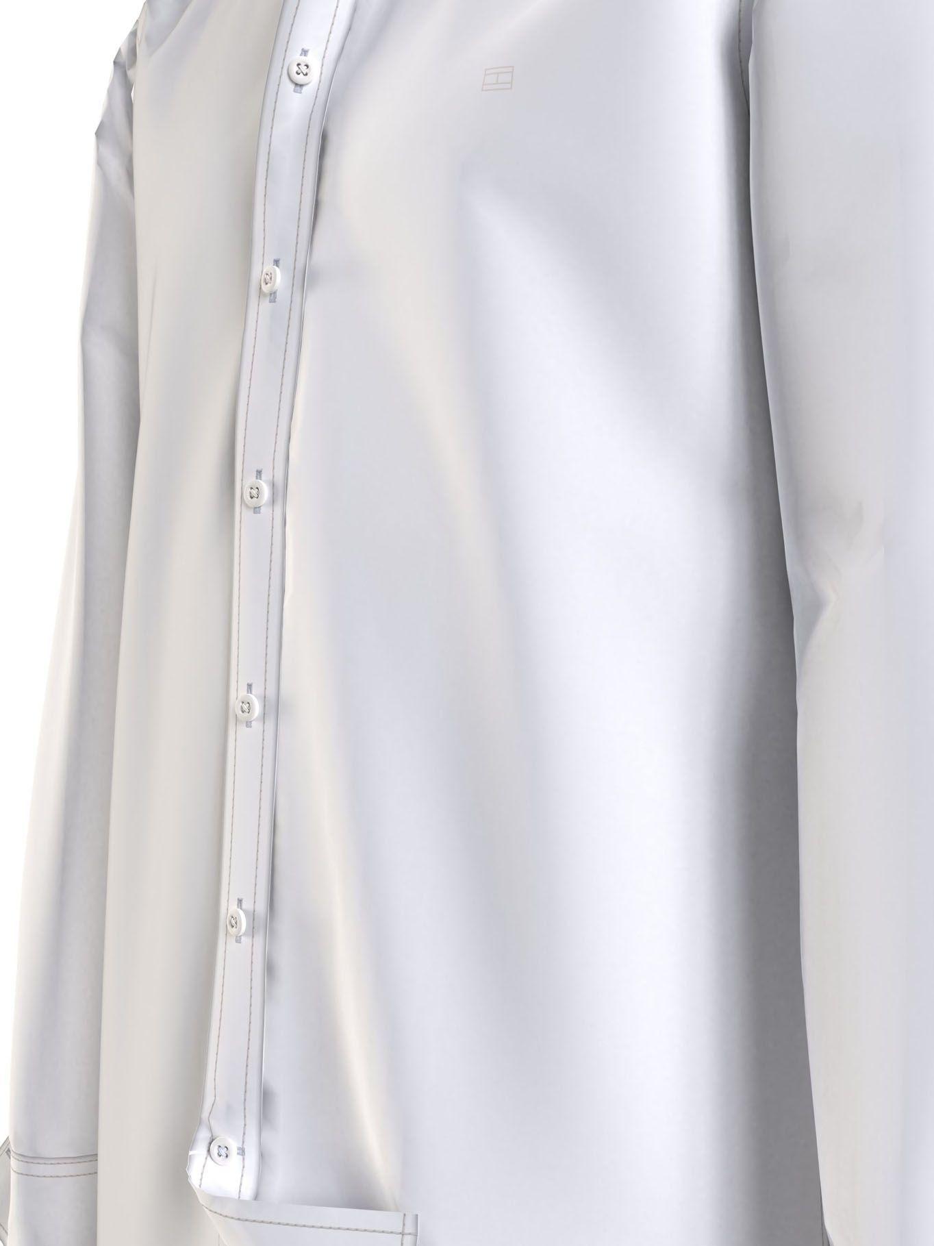 Camisa Lisa Popelín Regular Fit Blanco Tommy Hilfiger-4