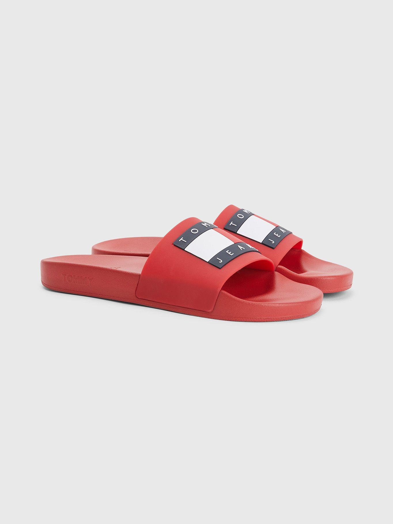 Sandalias Con Parche Flag Rojo Tommy Hilfiger-0